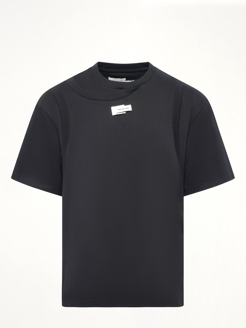 FENG CHEN WANG Deconstructed T-Shirt in Black outlook