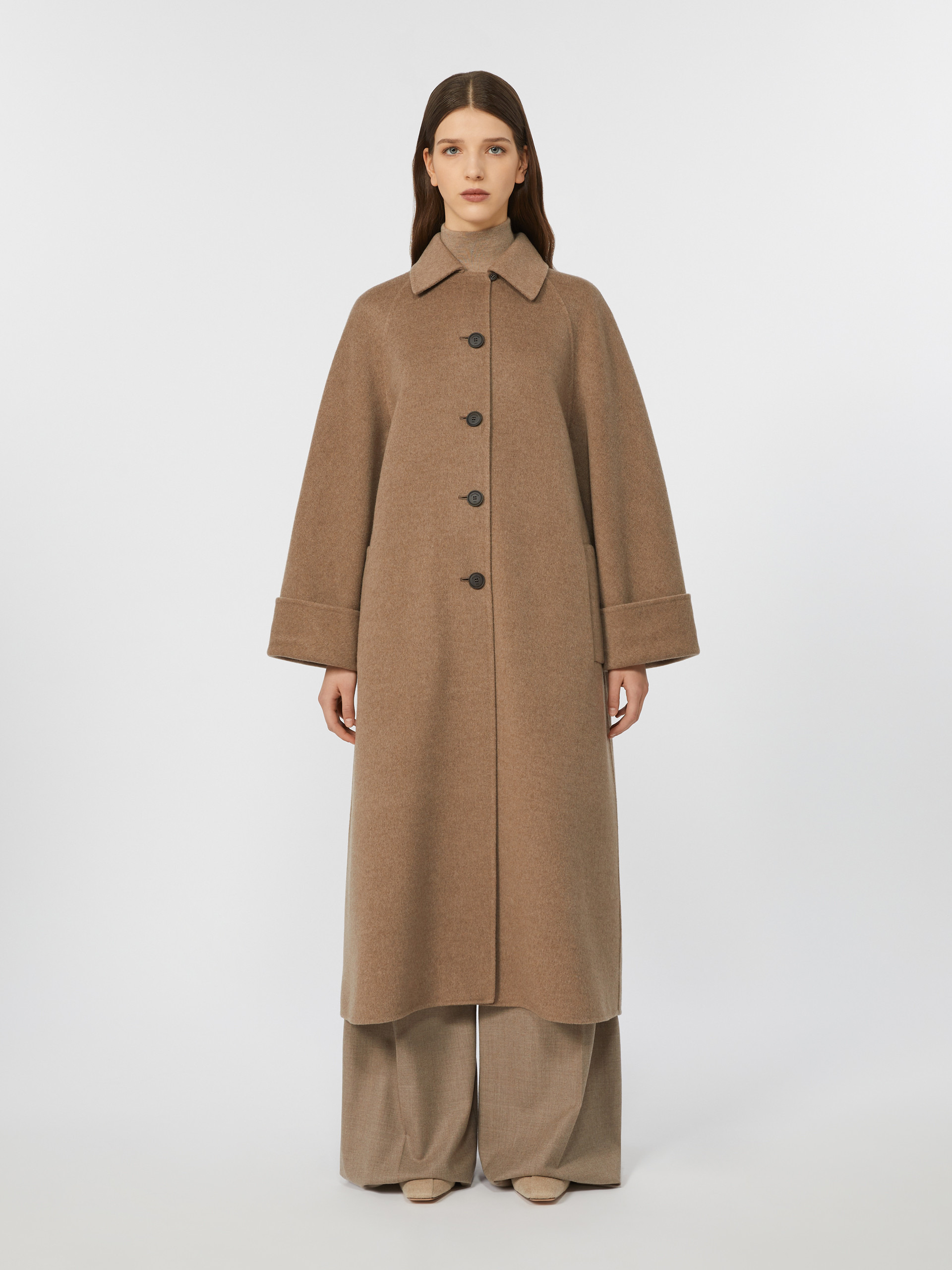 CENTRO Oversized cashmere coat - 3