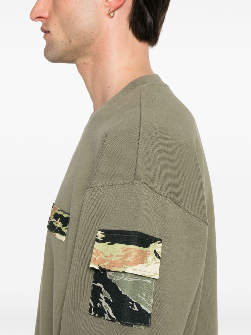 camo-patches sweatshirt - 5