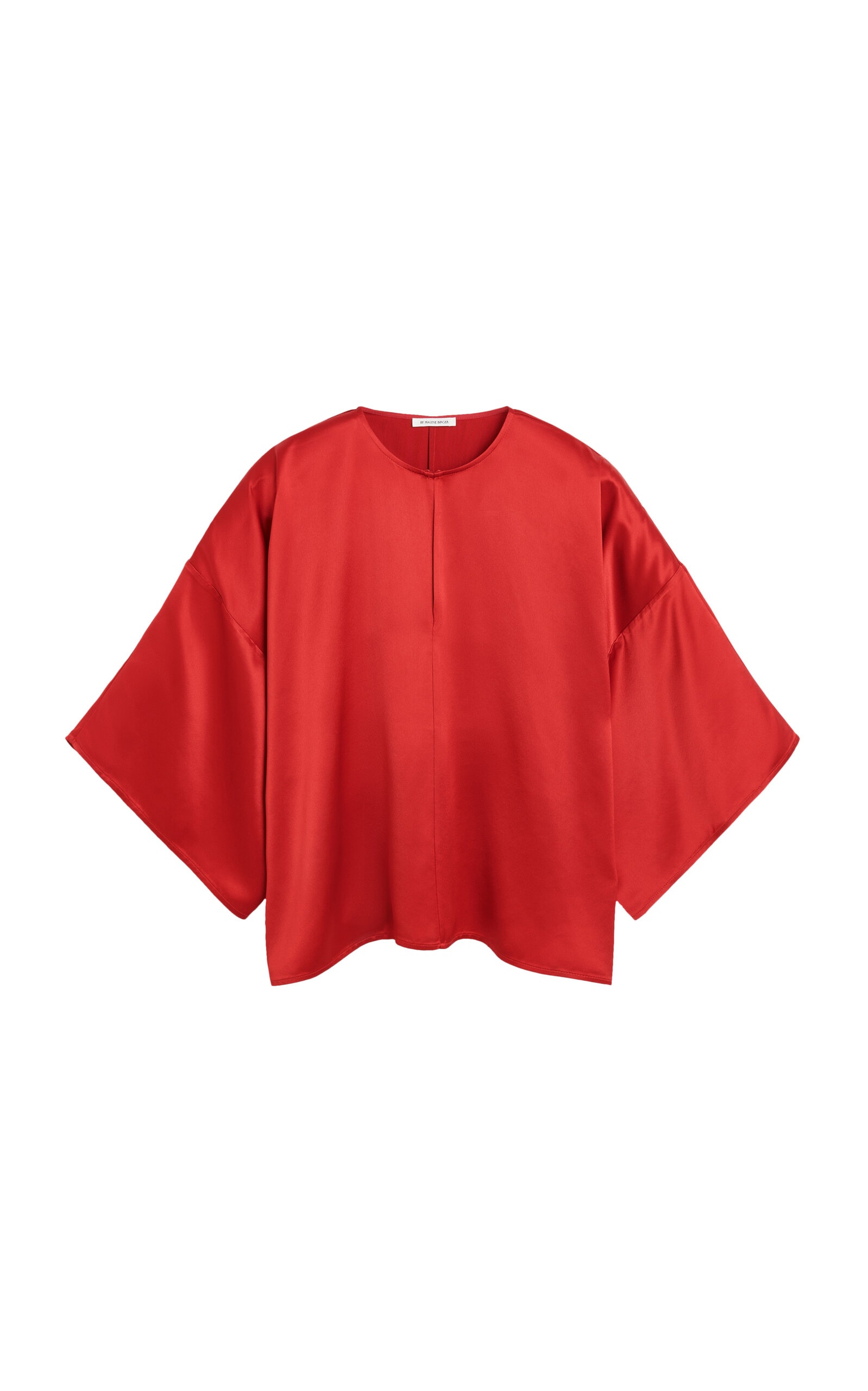 Cicie Oversized Satin Top red - 1