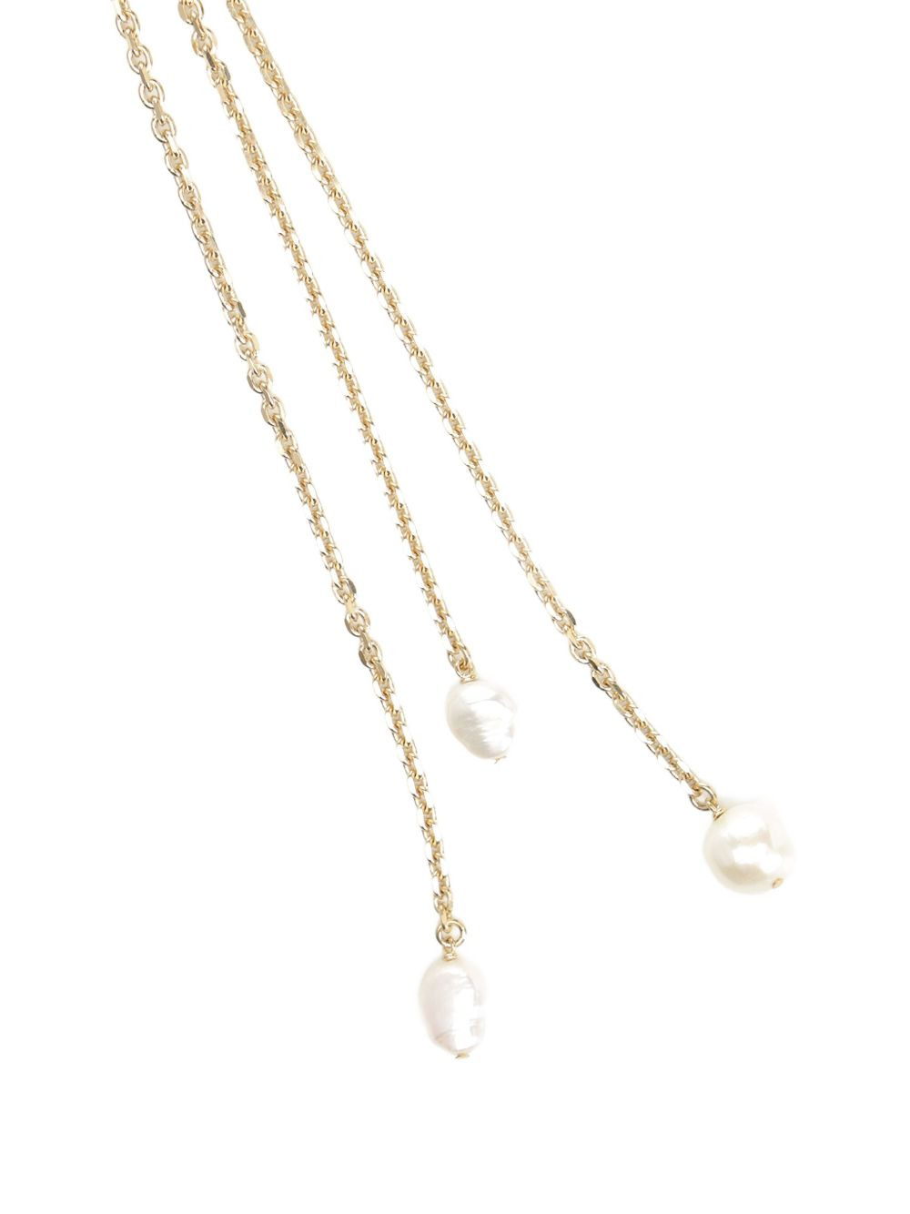 pearl-embellished chain necklace - 2