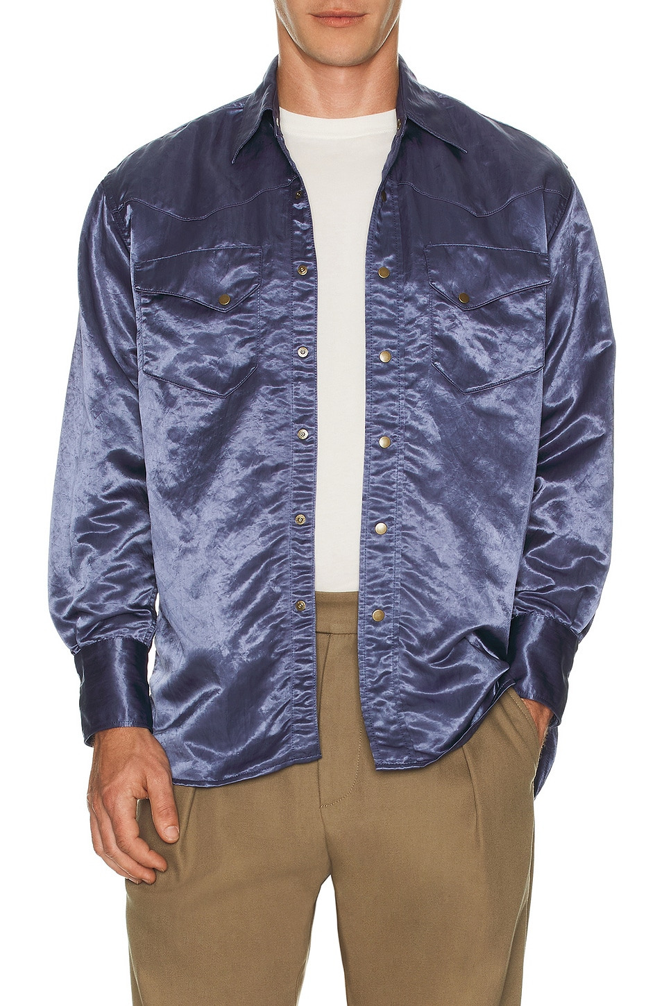 Western Shirt Broken Nylon Satin - 3