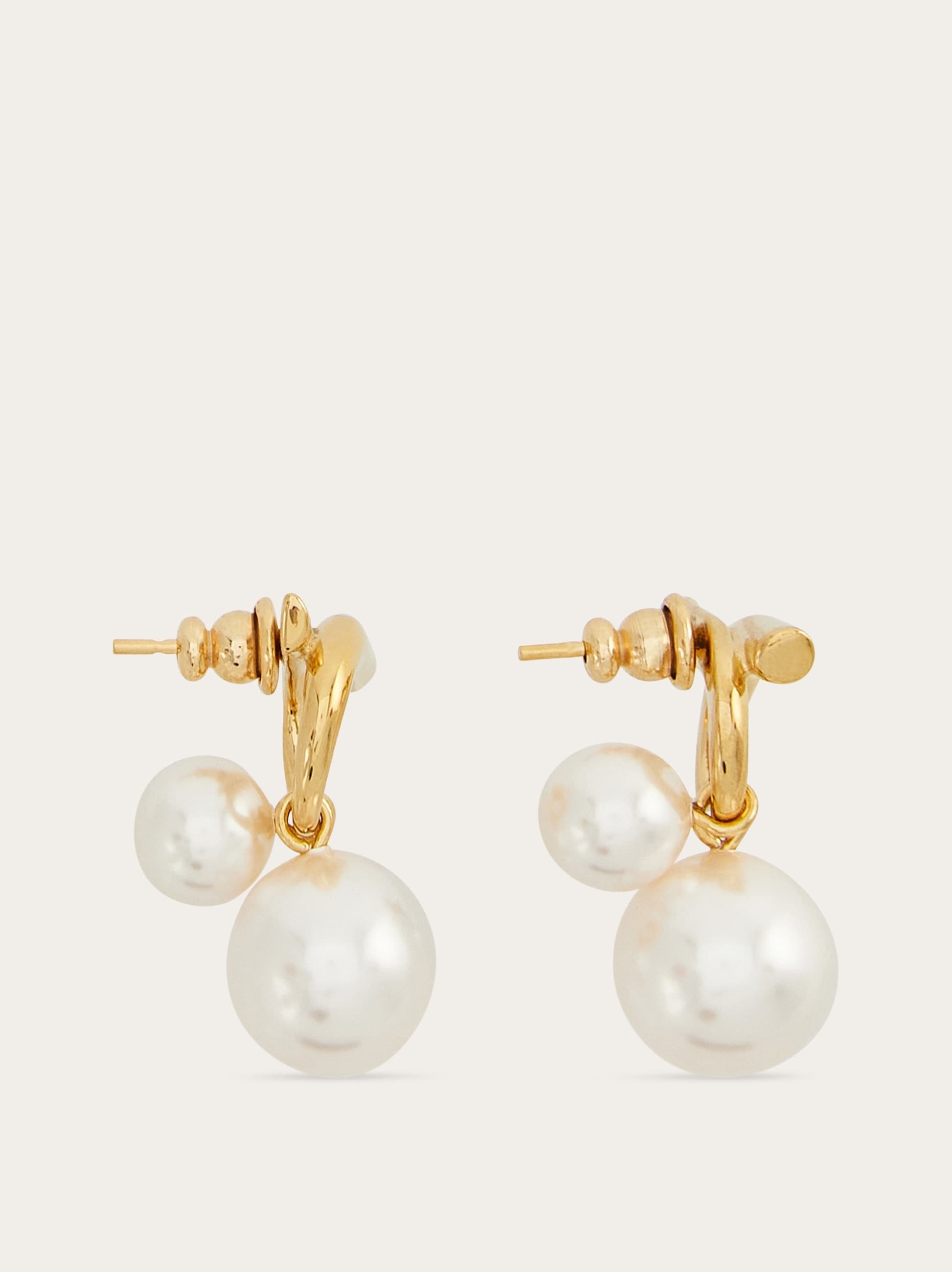 Double pearl earrings - 3