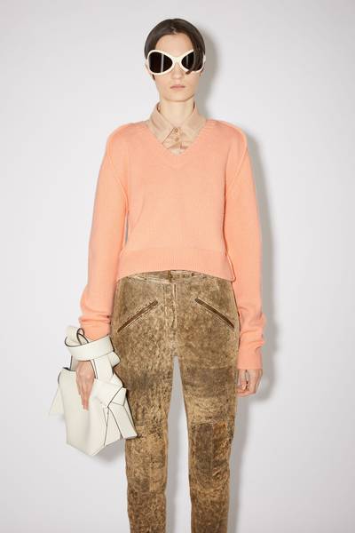 Acne Studios V-neck sweater - Peach orange outlook