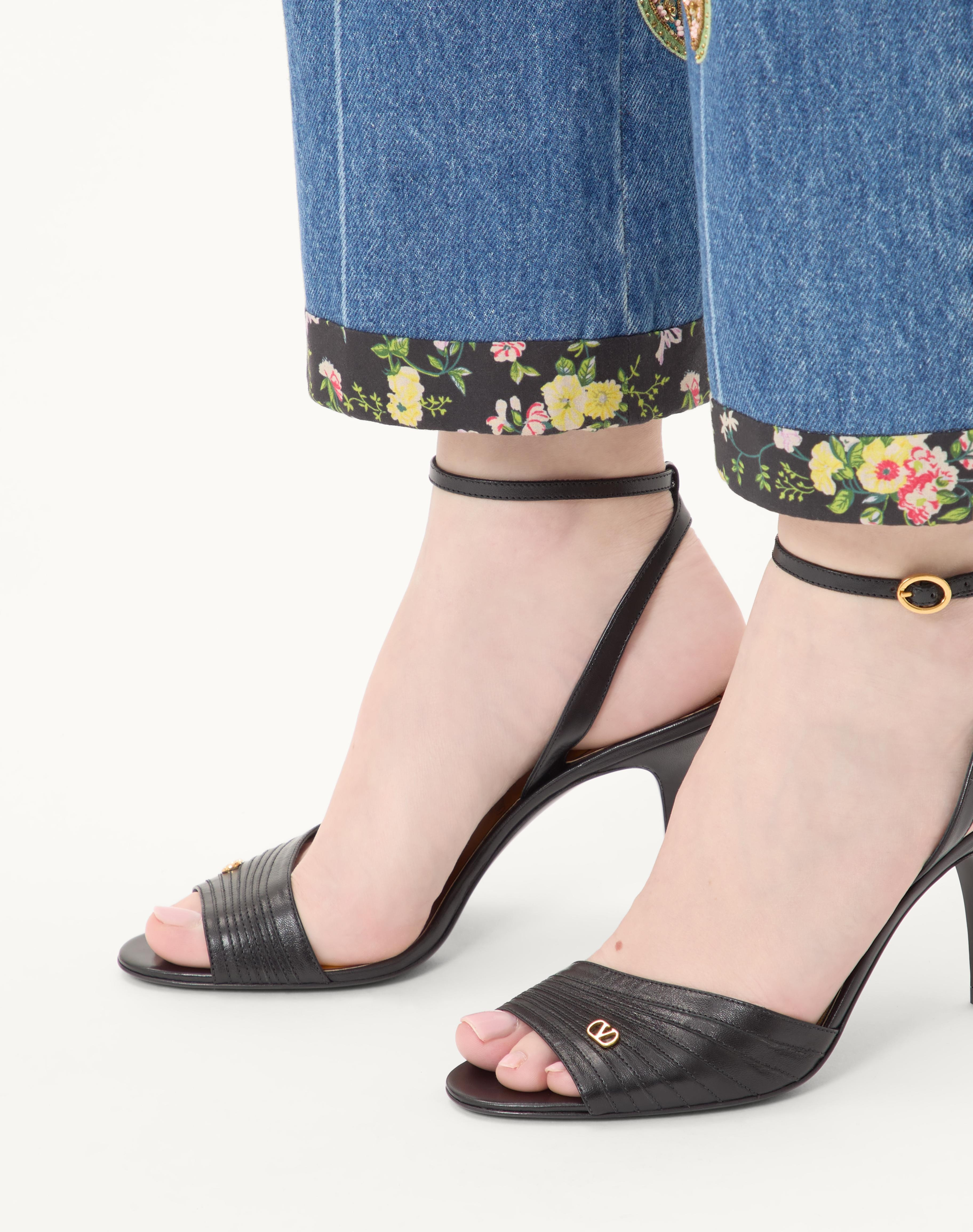 LADYCRUSH SANDAL IN KIDSKIN 85MM - 2