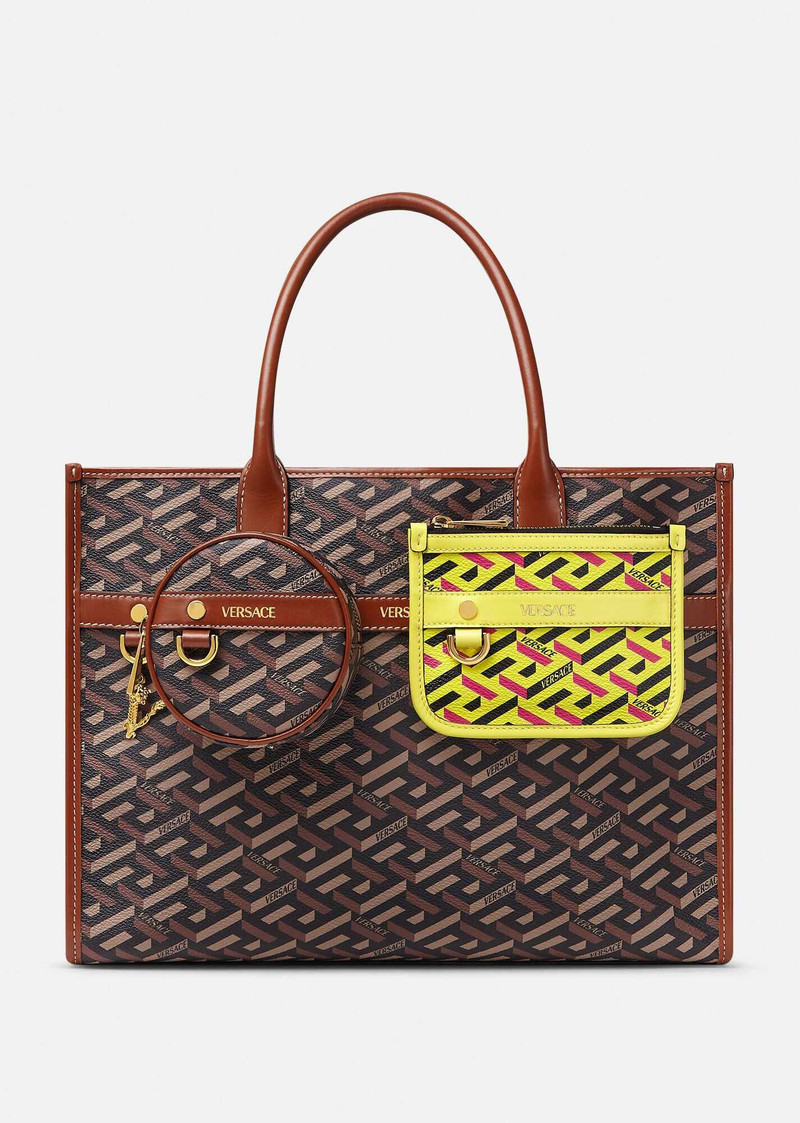 VERSACE La Greca Signature Modular Round Pouch outlook