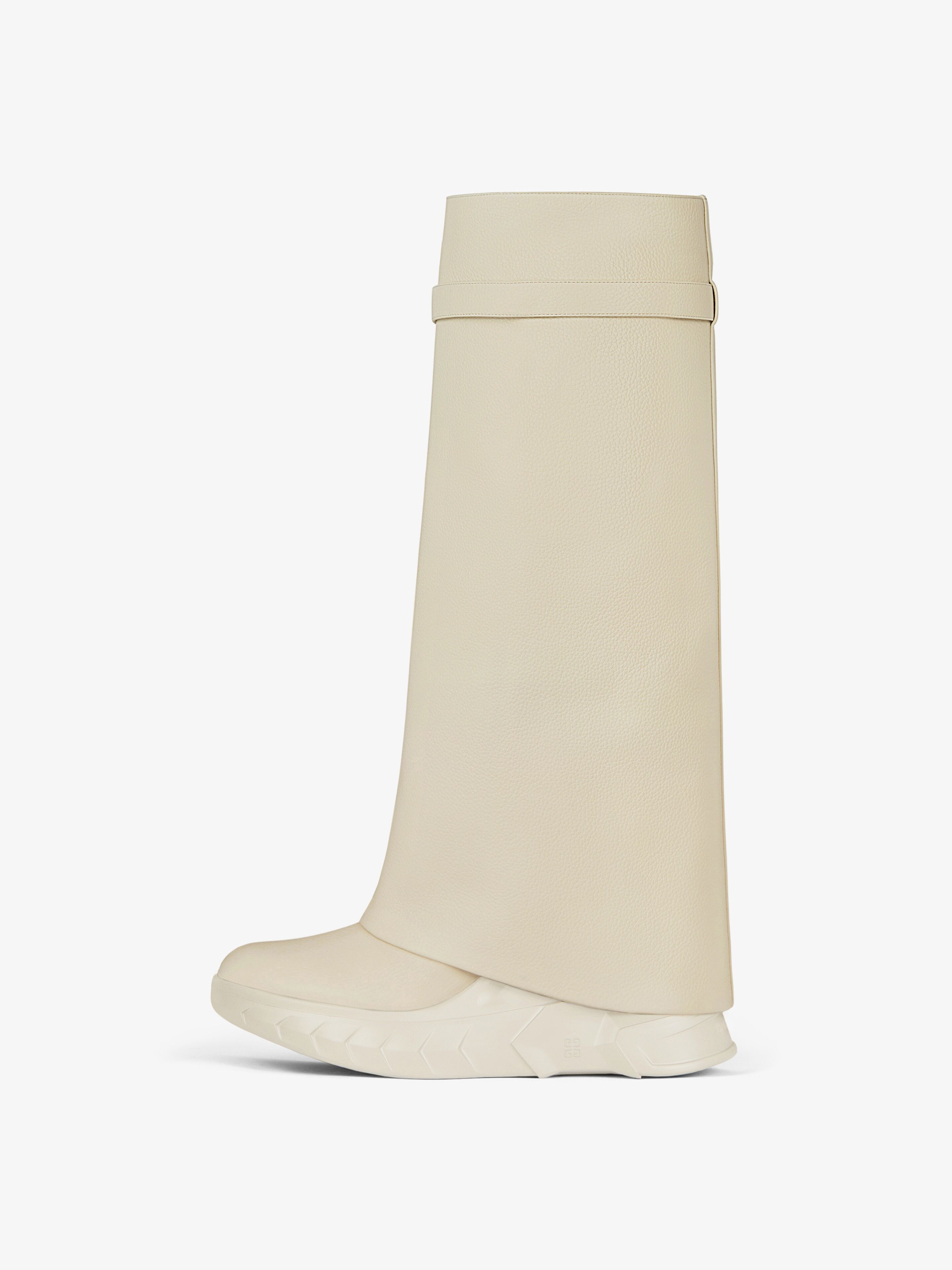 SHARK LOCK BIKER BOOTS IN GRAINED LEATHER - 5