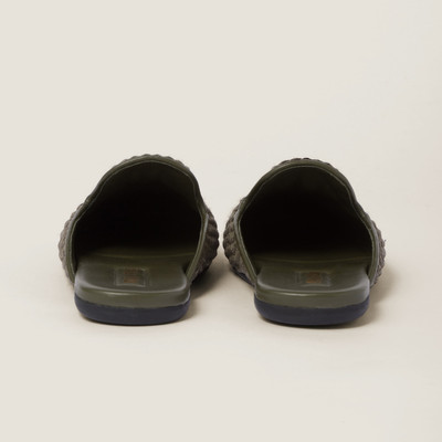 Miu Miu Raffia-effect slippers outlook