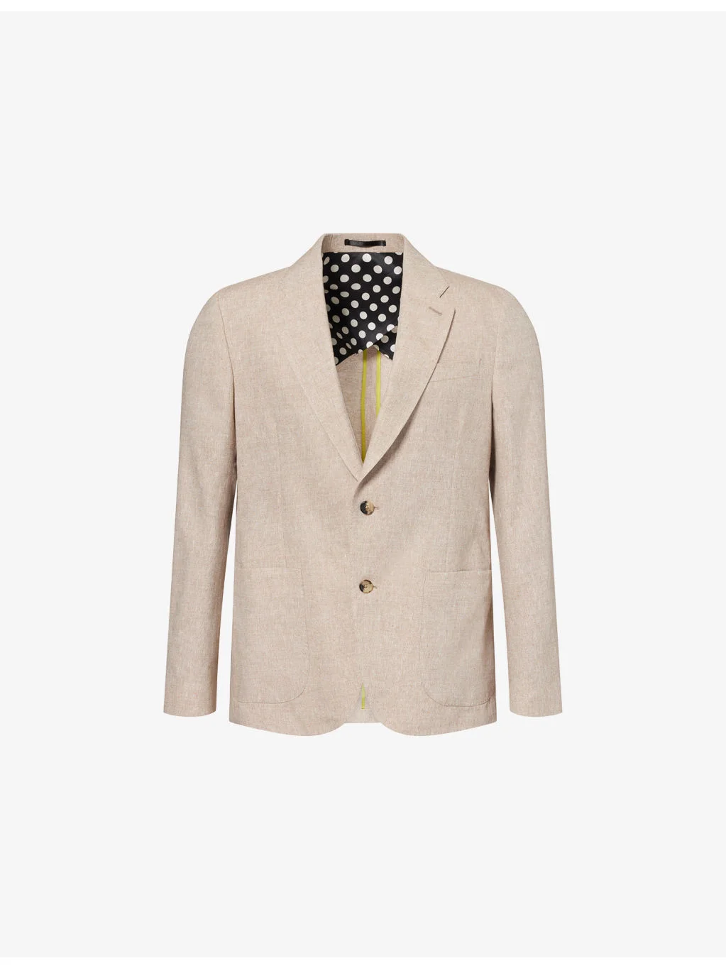 Single-Breasted Linen and Silk-Blend Blazer - 1