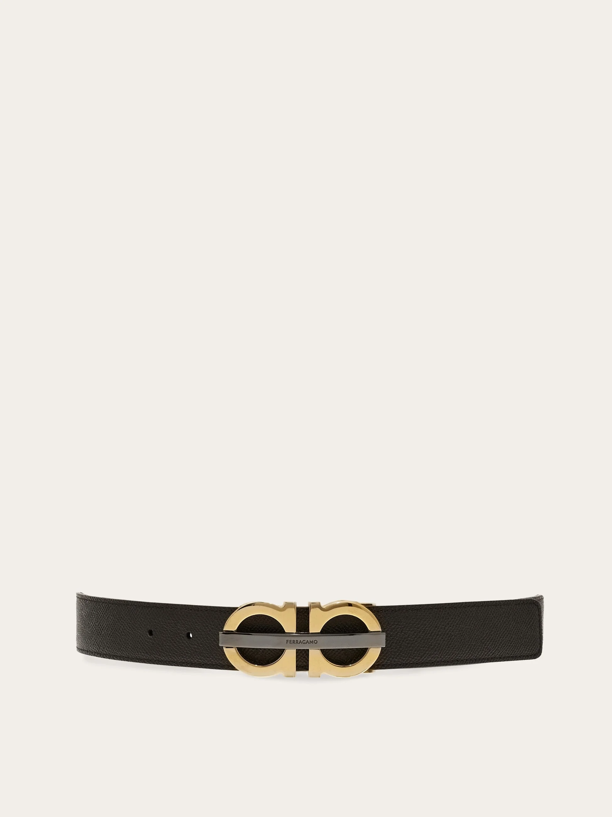 Reversible and adjustable Gancini belt - 1
