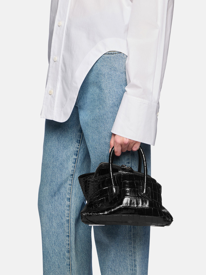 THE ATTICO ''LA PASSEGGIATA MINI'' BLACK TOP HANDLE outlook