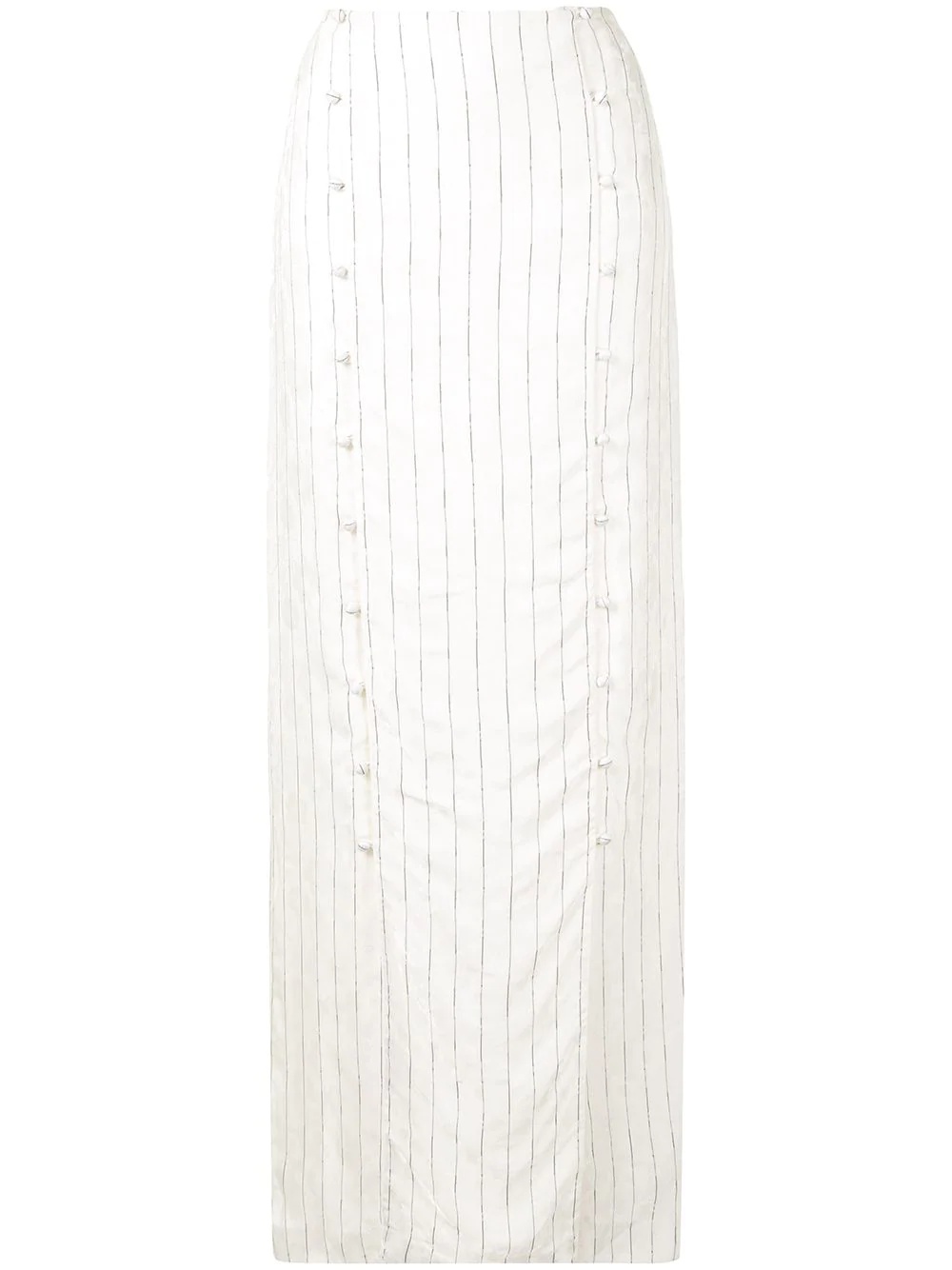 pinstripe maxi skirt - 1