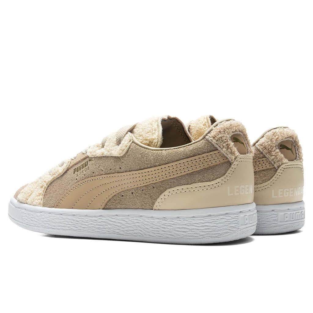 PUMA X JUNE AMBROSE HIGH COURT CUNNING SUEDE WOMEN'S SNEAKERS - KHAKI - 3