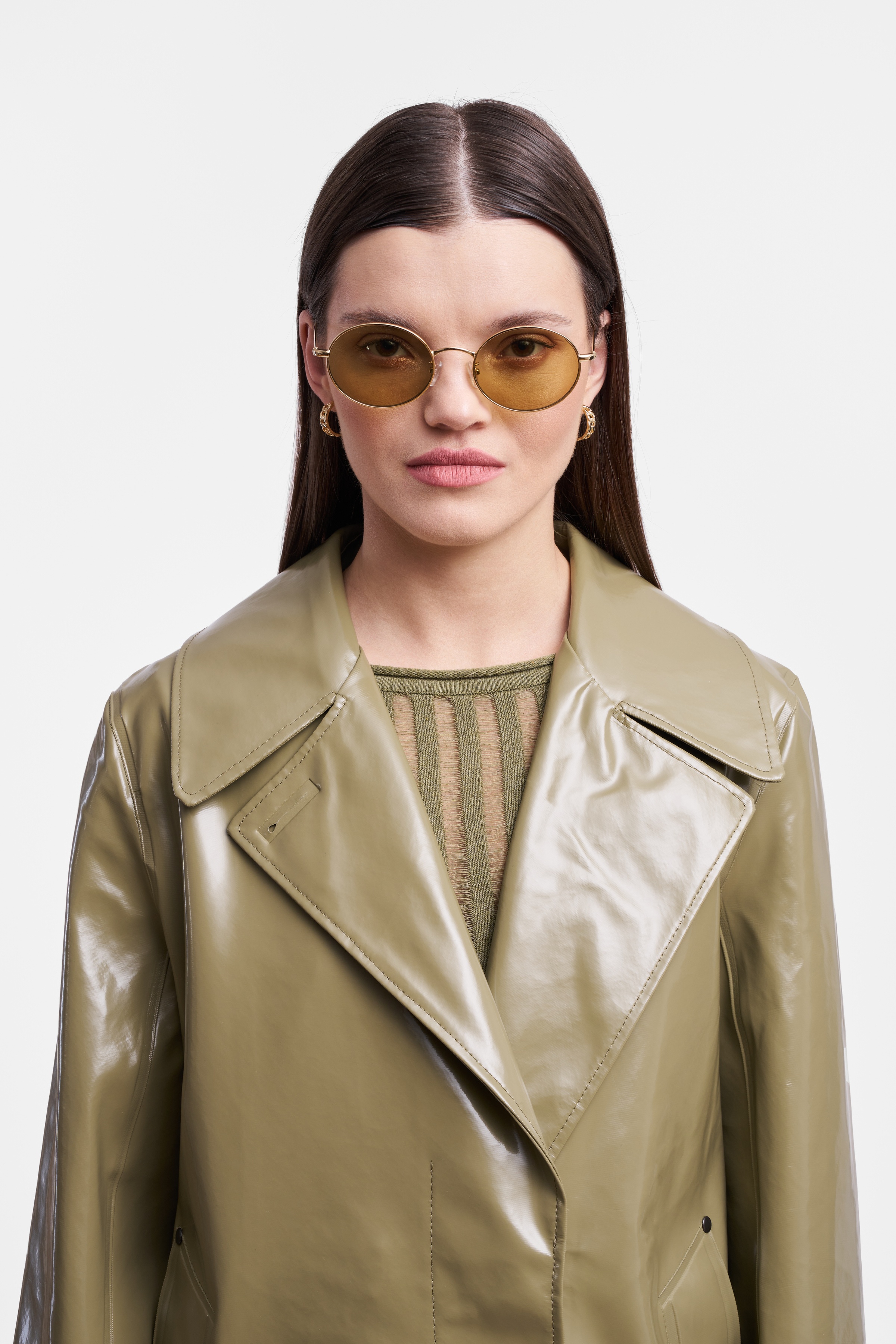 Mayfair Opal Trench Coat Aloe - 7