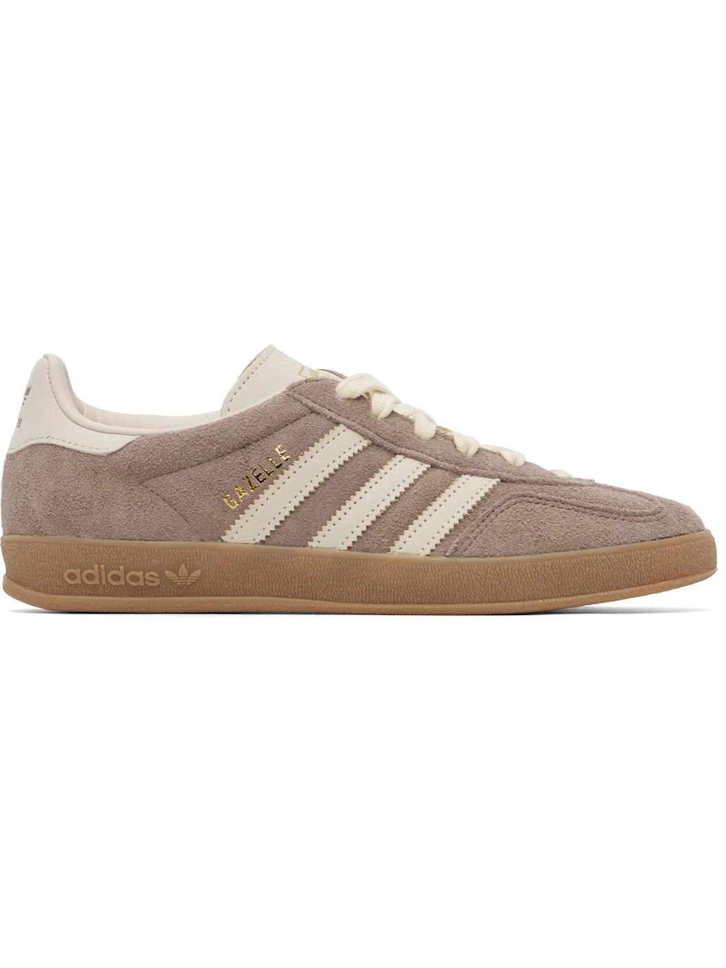Brown Gazelle Indoor Sneakers - 1