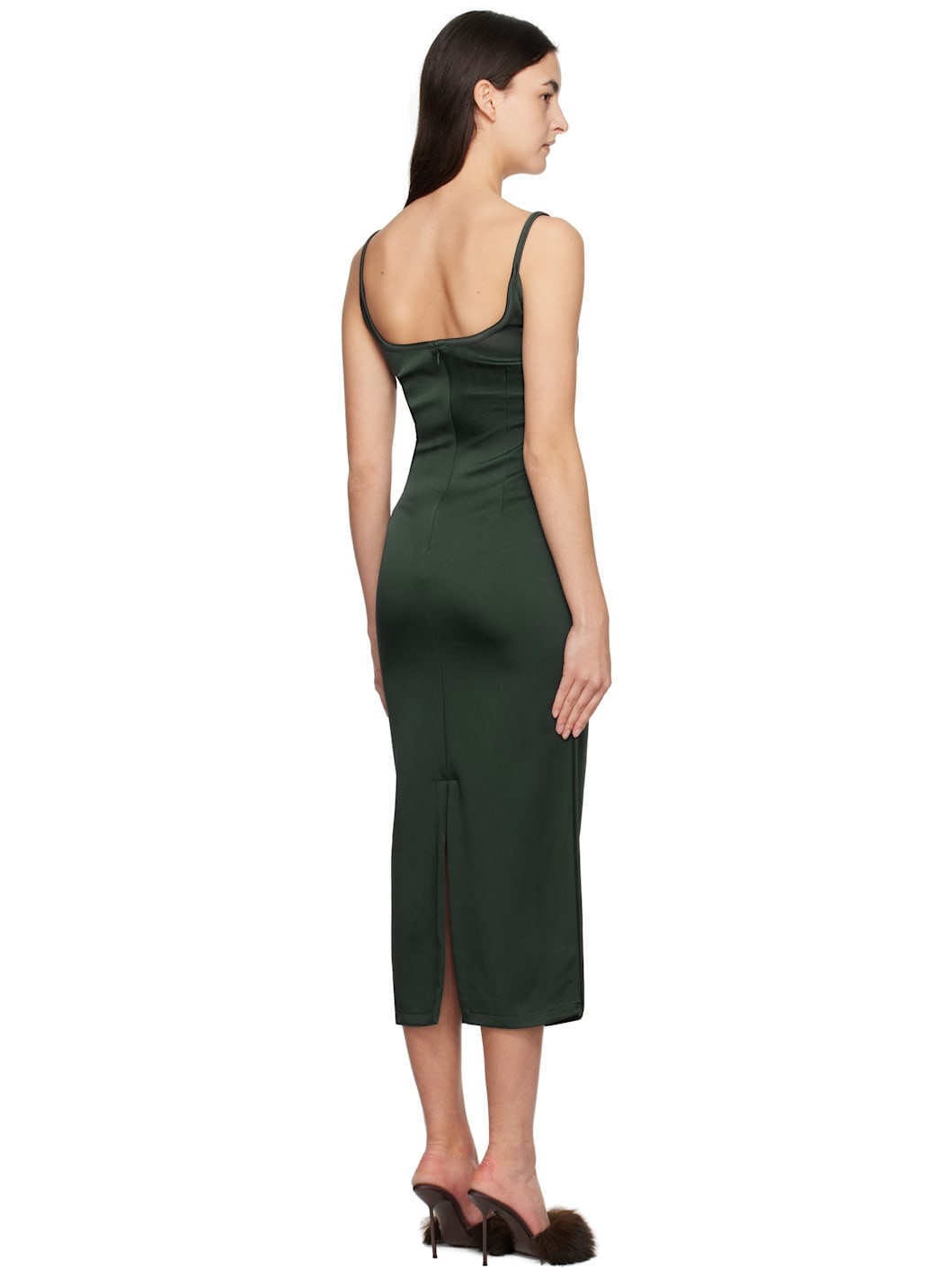 Green Heart Midi Dress - 3