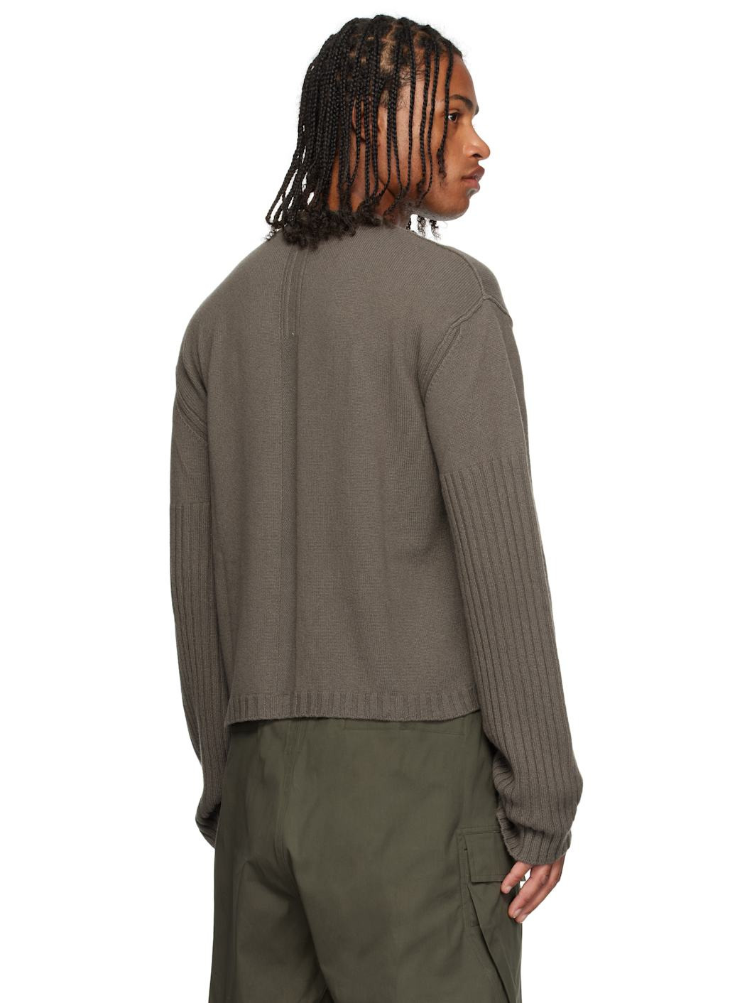 Gray Concordians Round Neck Sweater - 3