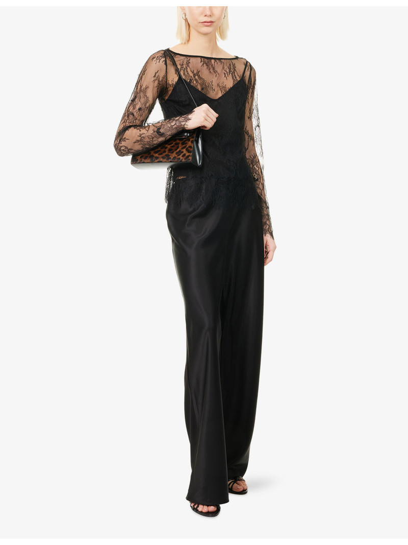 Reformation Marlow Sheer Lace Cropped Top outlook