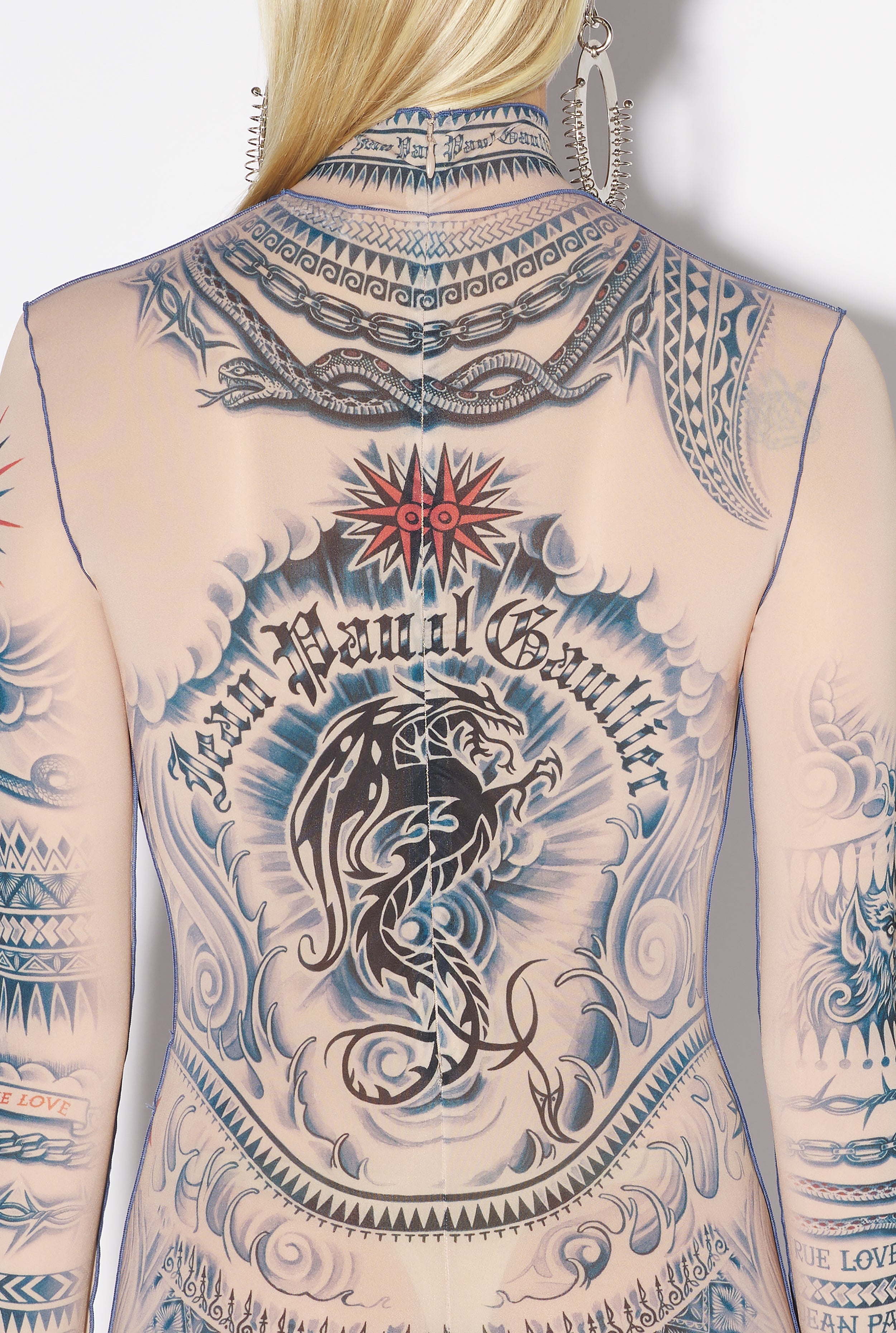 Jean Paul Gaultier THE SUN TATTOO JUMPSUIT | REVERSIBLE Jean Paul Gaultier THE SUN TATTOO JUMPSUIT | REVERSIBLE