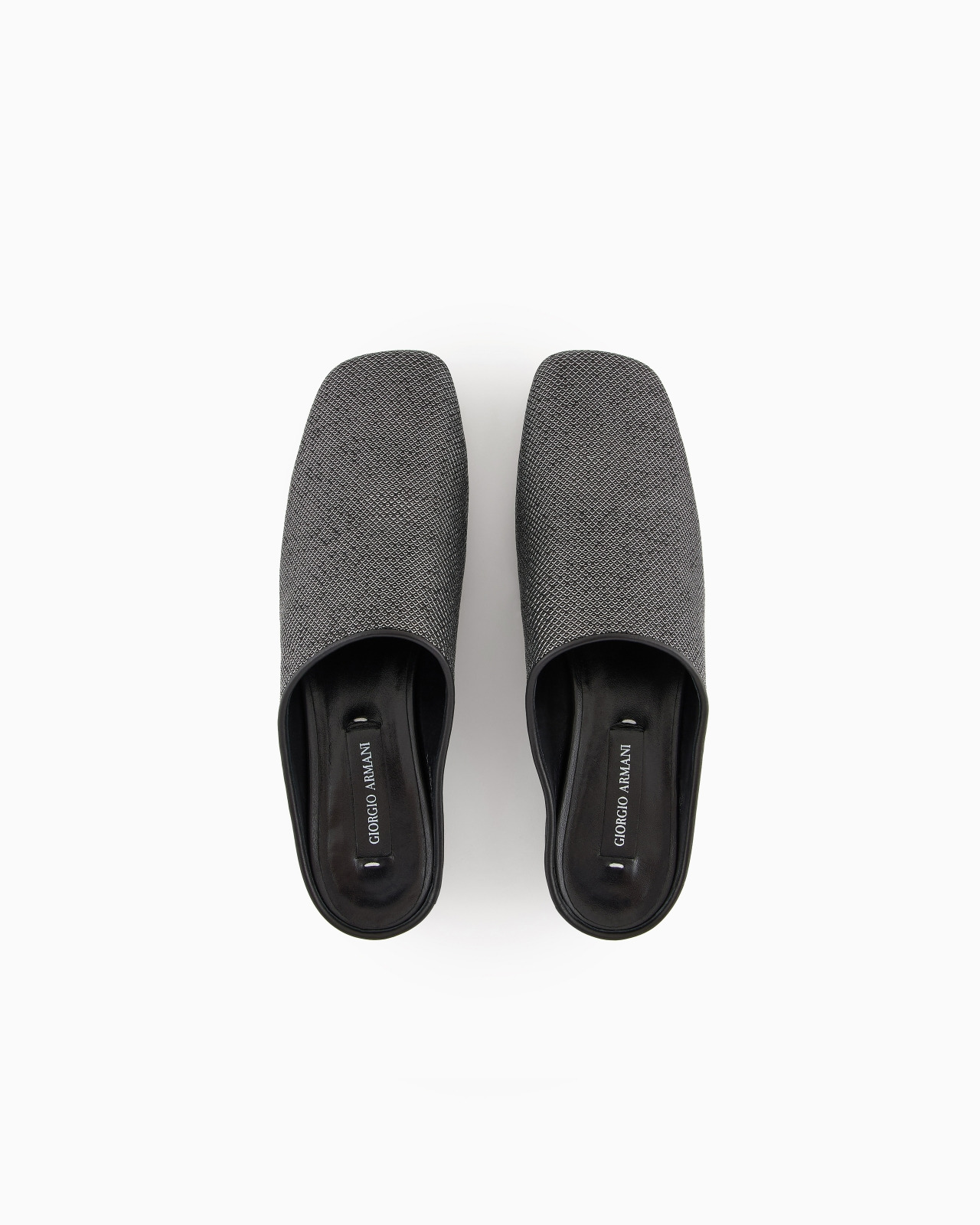 GIORGIO ARMANI X 10 CORSO COMO MULES IN LUREX FABRIC AND LEATHER - 3