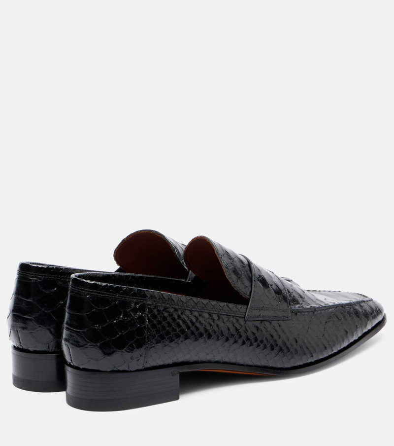 PARIS TEXAS Vincent croc-effect leather loafers outlook