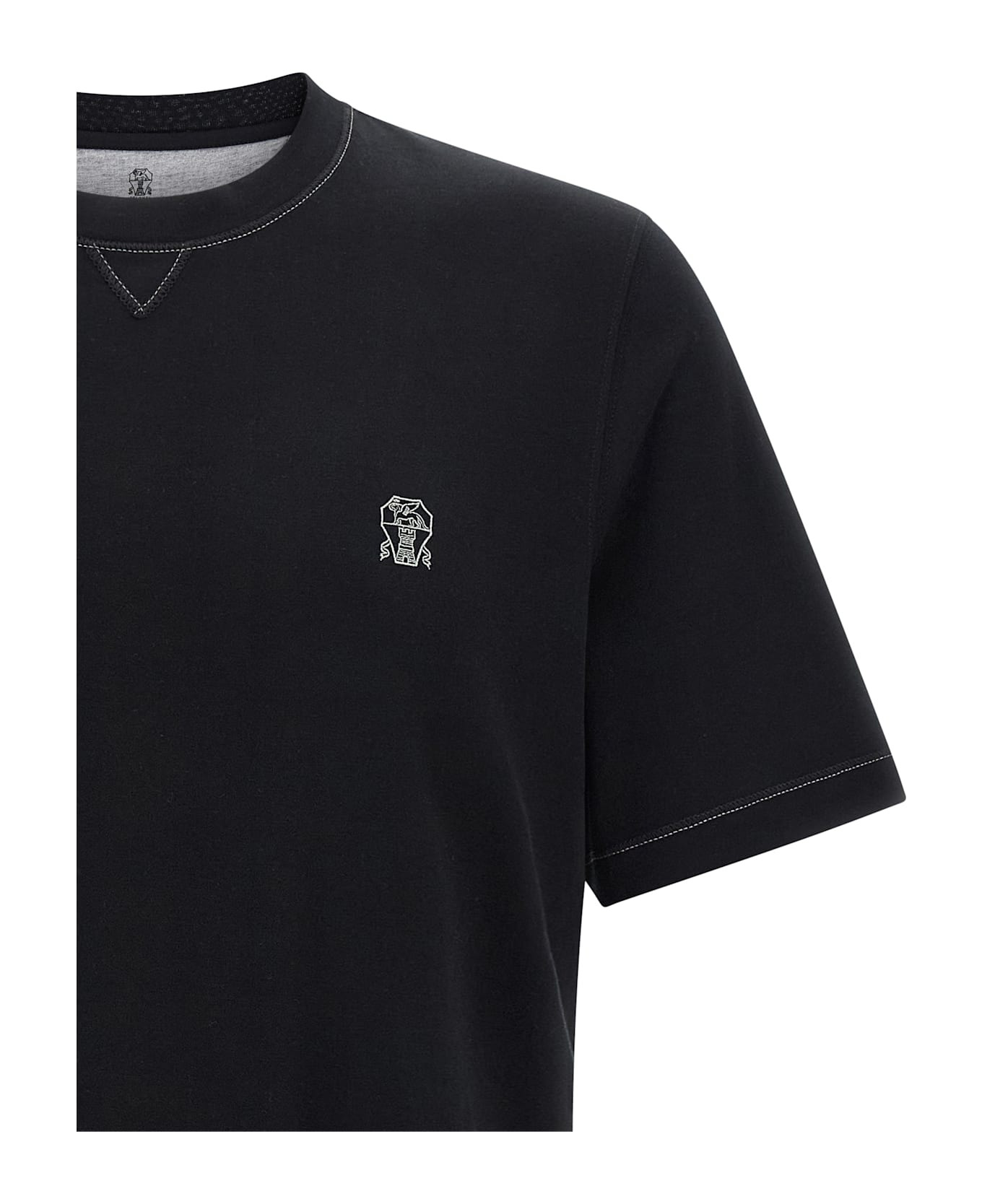 Logo Embroidery T-shirt - 3