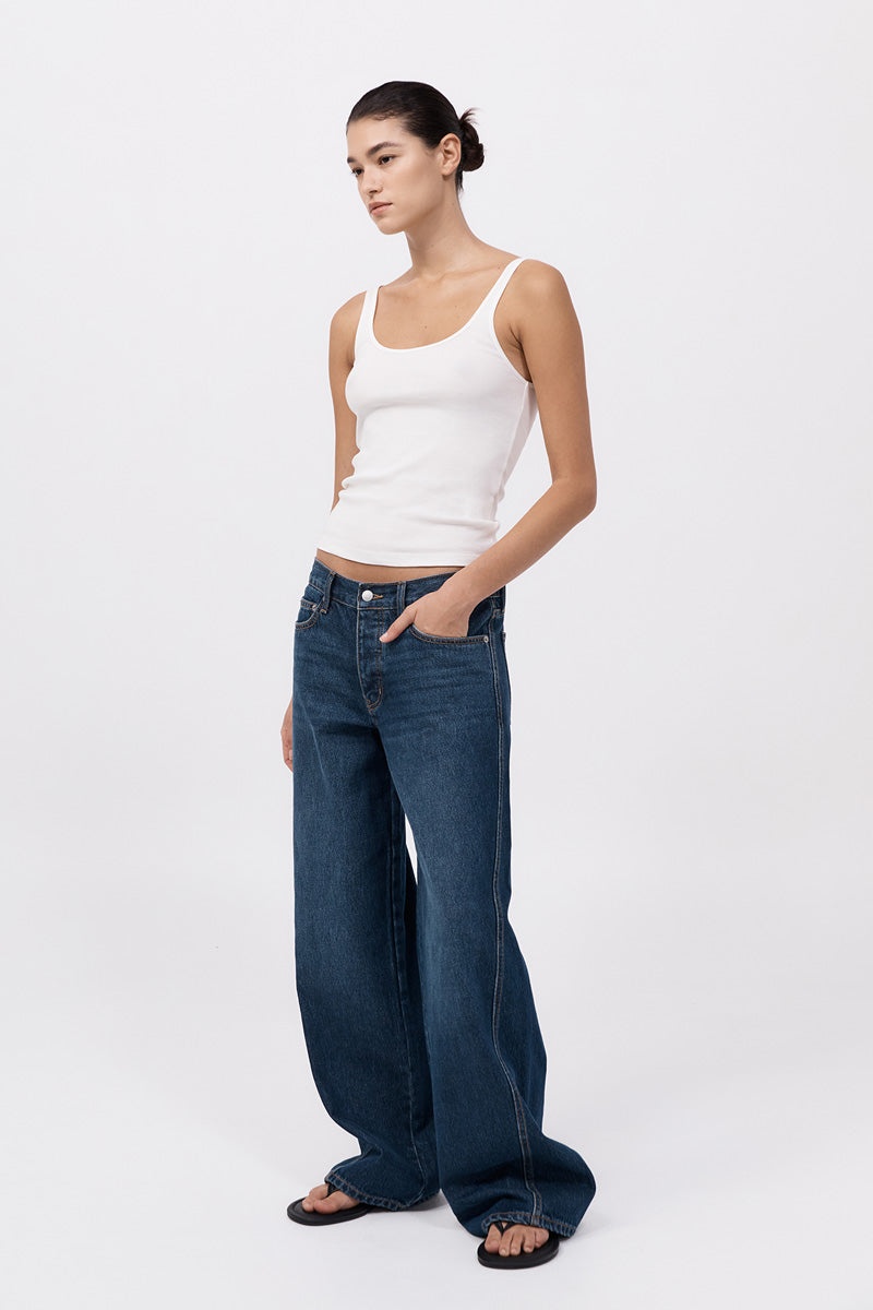 Low Rise Jeans - Indigo - 3