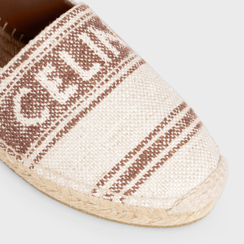 FLAT ESPADRILLE WITH CELINE SIGNATURE in CANVAS 4