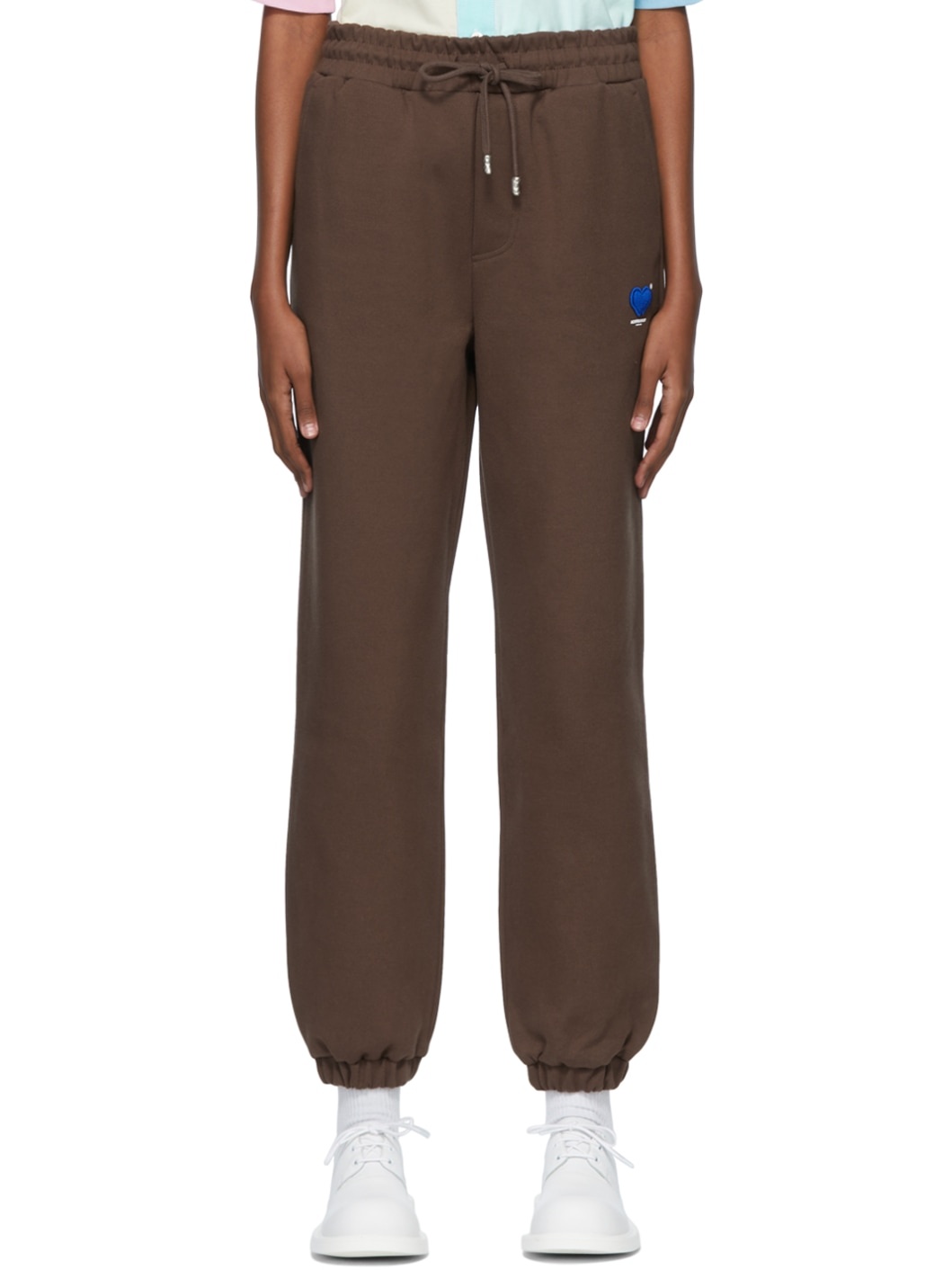 Brown Cotton Lounge Pants - 1