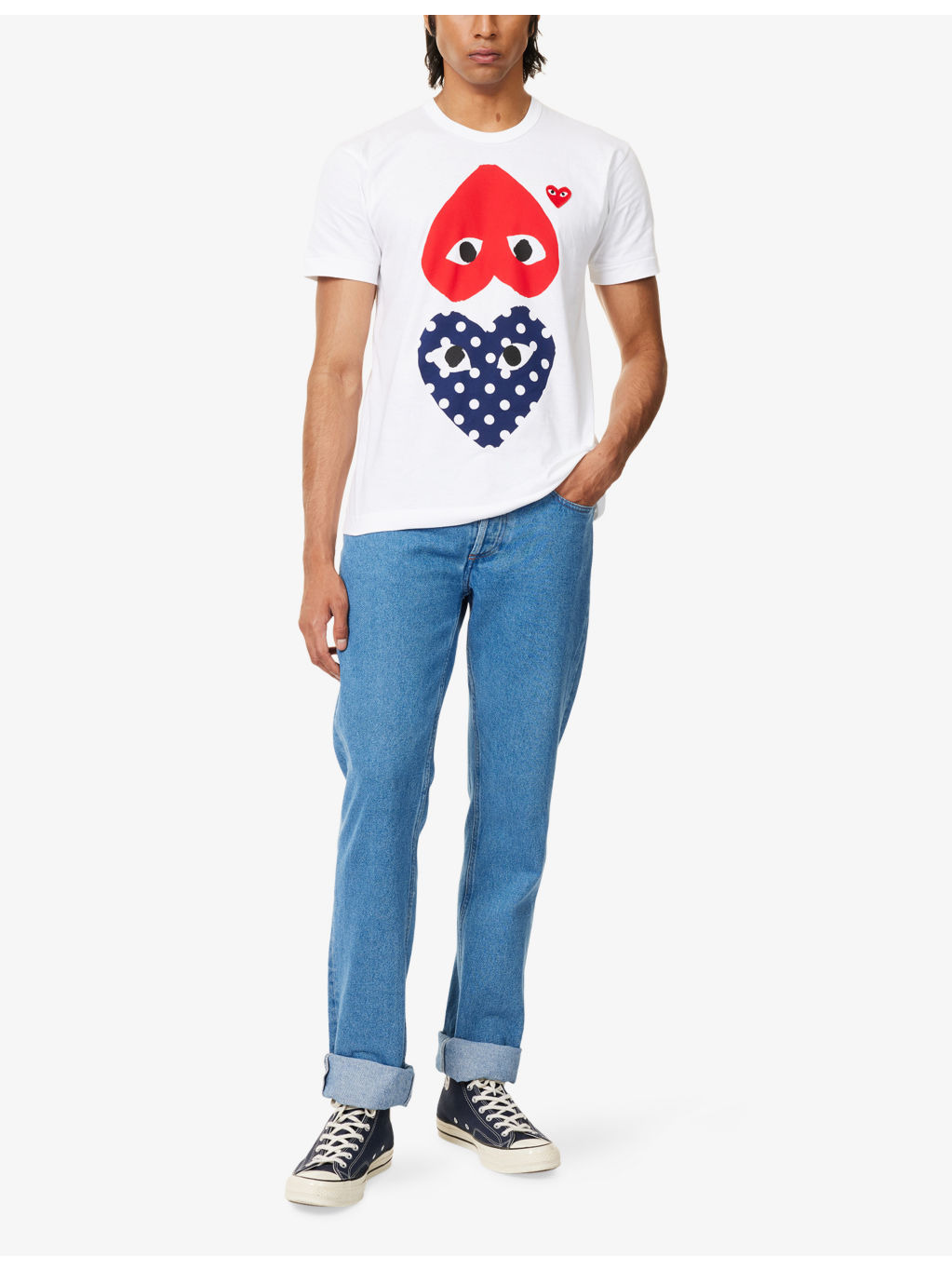 PLAY Graphic-Print Crewneck Cotton T-shirt - 2