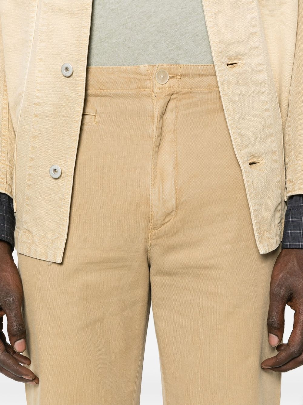 dyed gabardine trousers - 5