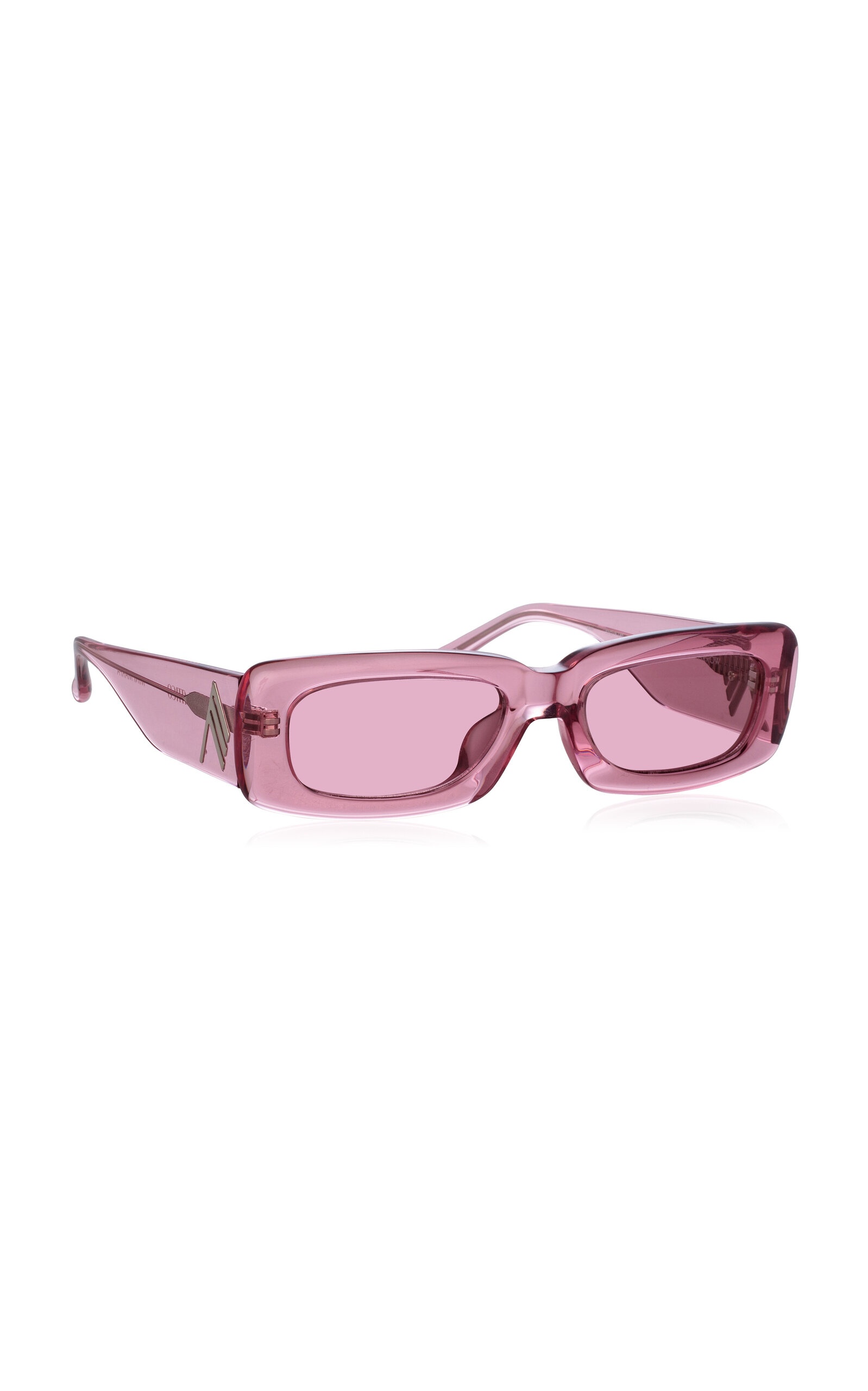 Mini Marfa Square-Frame Acetate Sunglasses pink - 2