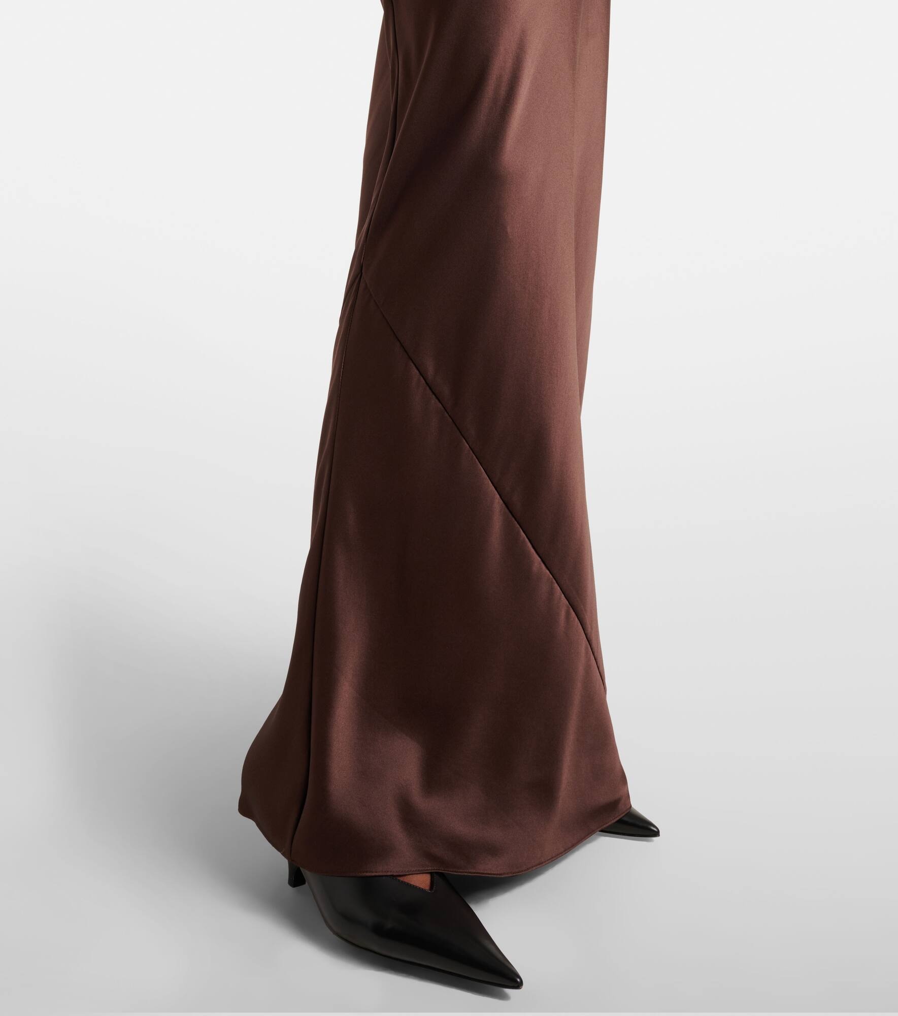 Lush beaded silk satin slip dress - 5