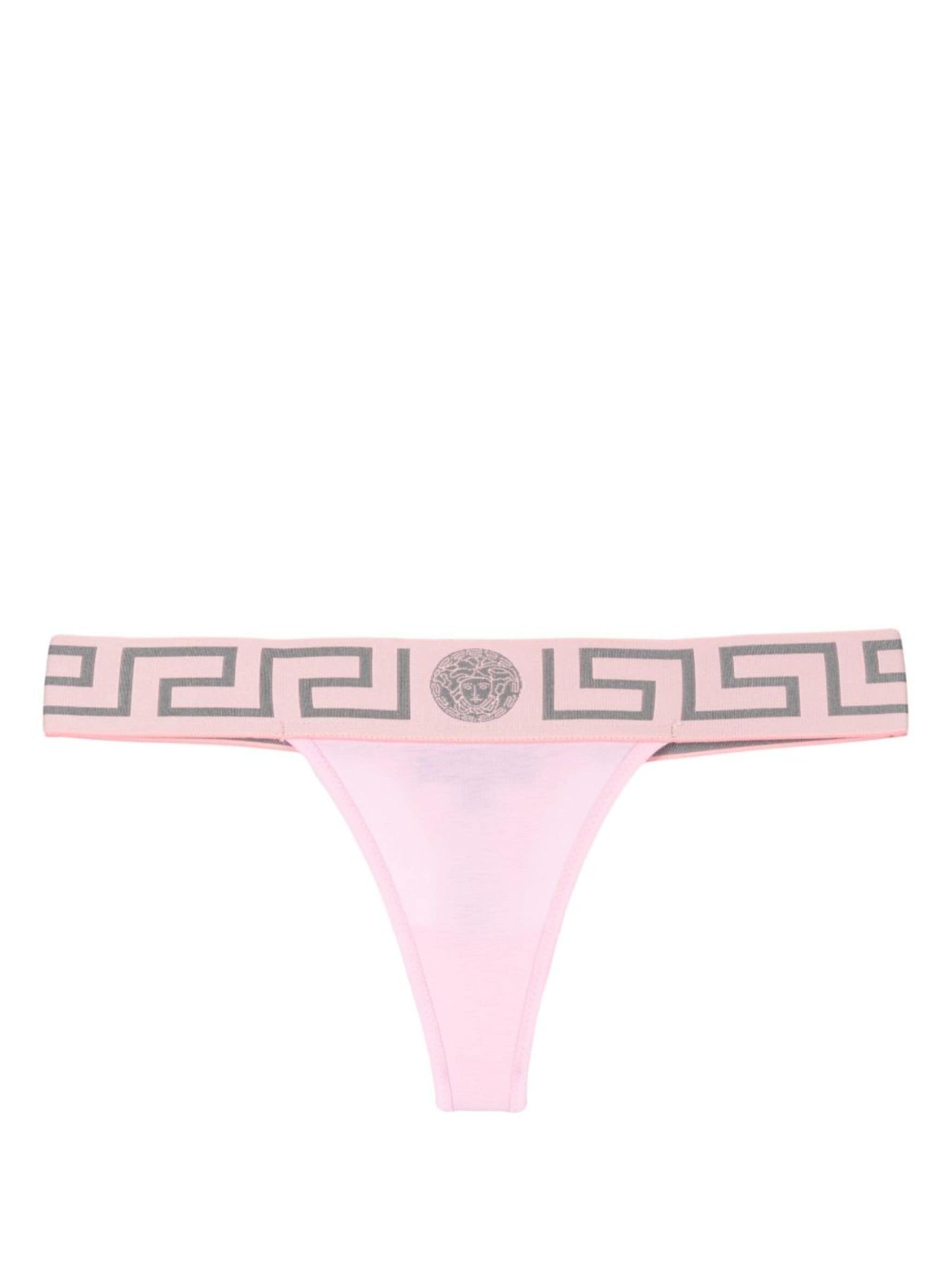 Gerca-patterned waistband thong - 1