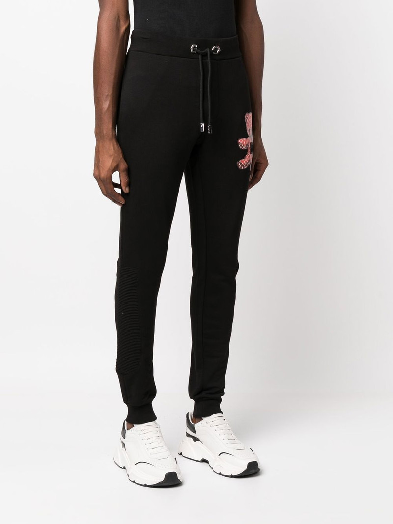 teddy motif track pants 4