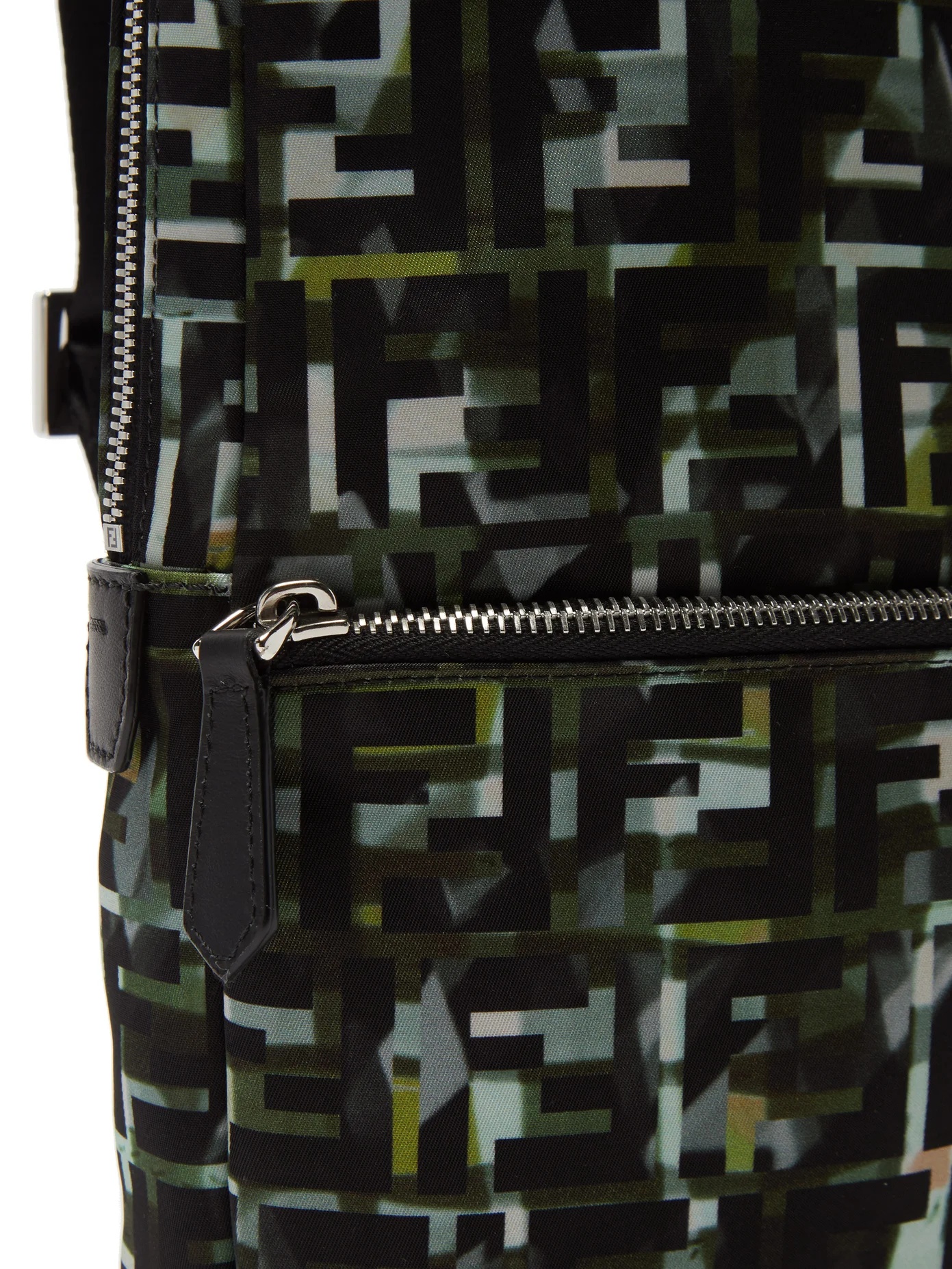 FF and camouflage-print cross-body bag - 6