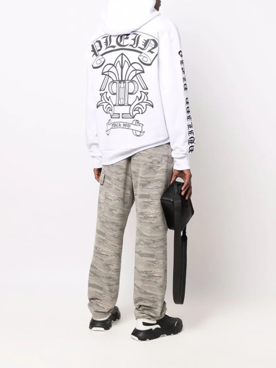 PHILIPP PLEIN logo-print hoodie outlook