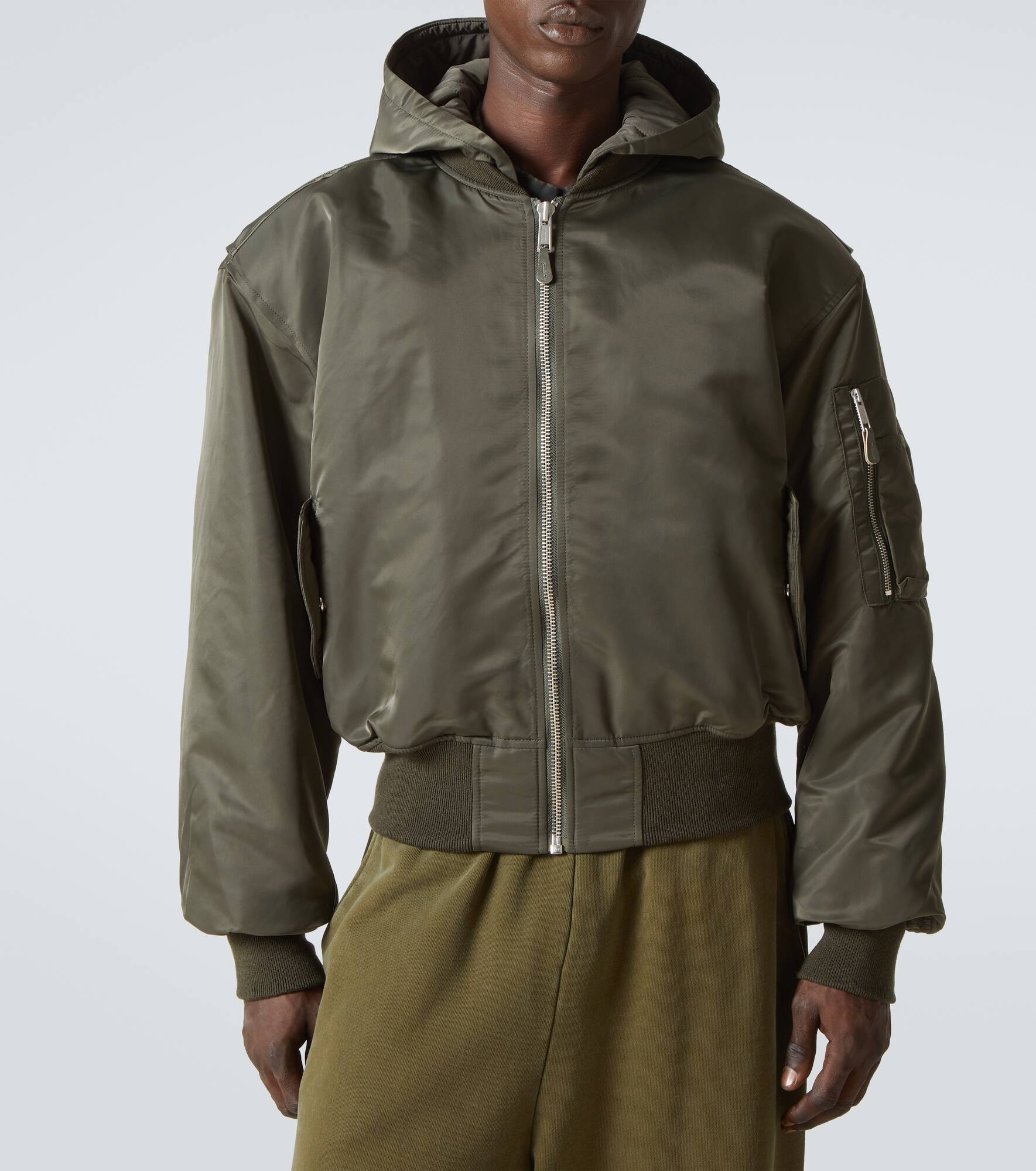 Hooded bomber jacket - 3