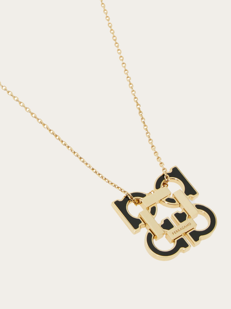 FERRAGAMO Four Gancini pendant necklace outlook