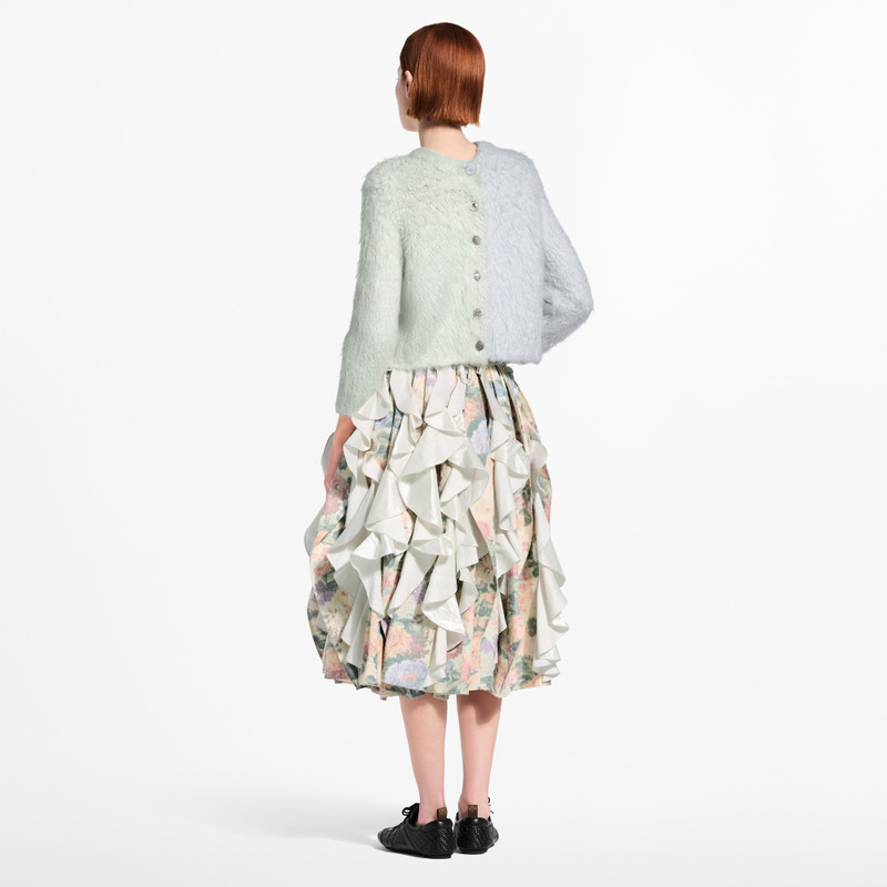 Double Jewel Button Brushed Cardigan 3