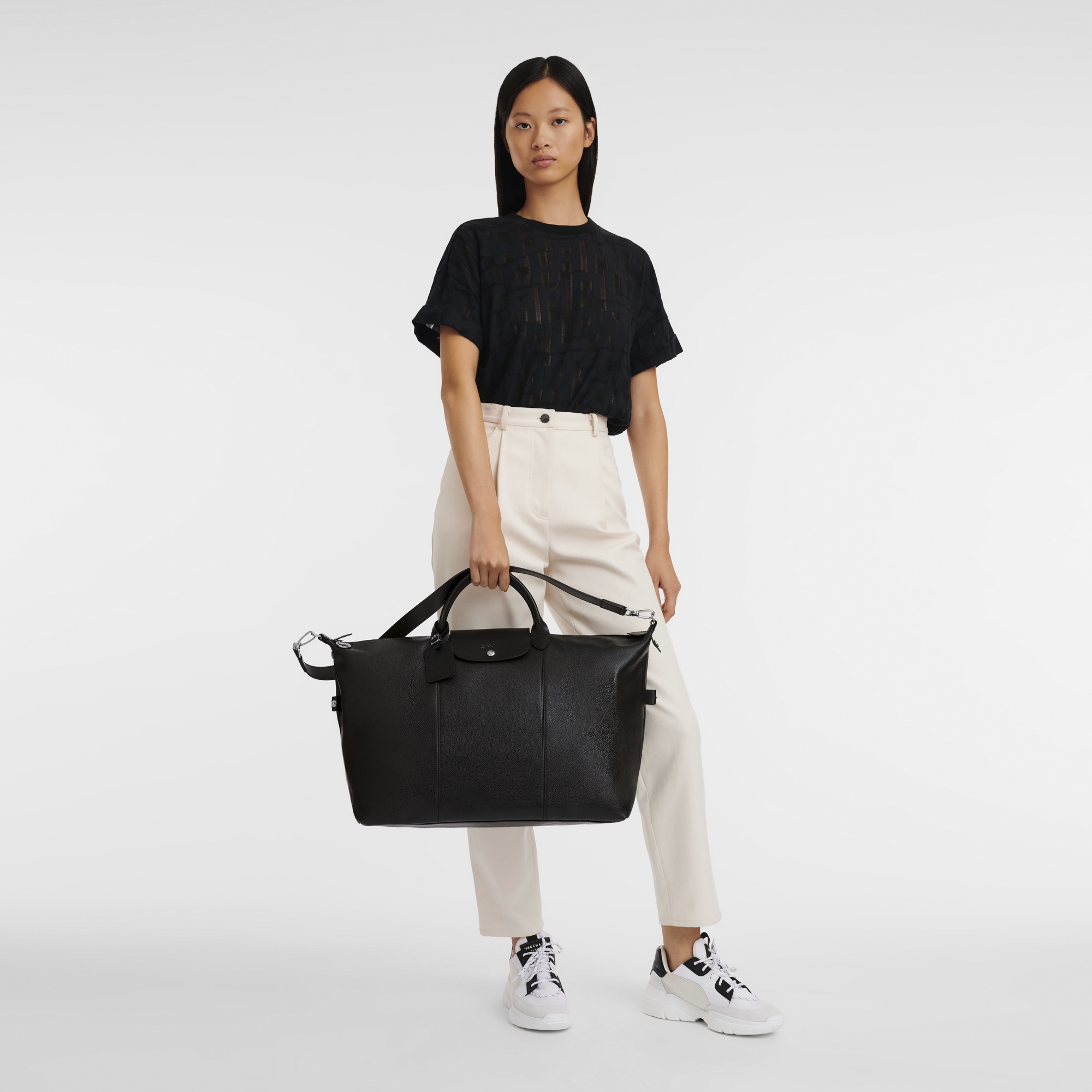 Le Foulonné S Travel bag Black - Leather - 2