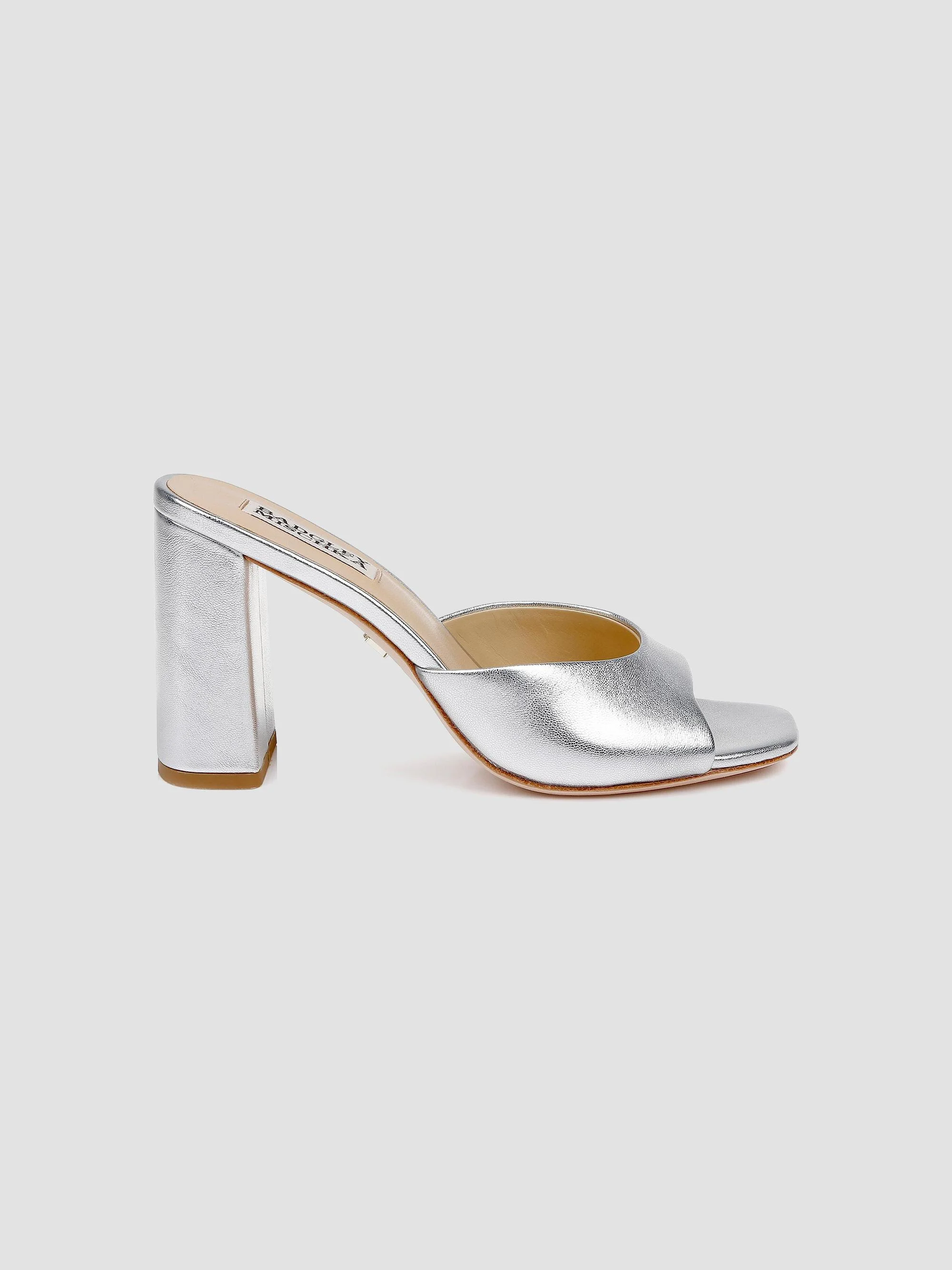 Women's Cadence Leather Mules - Silver - 1