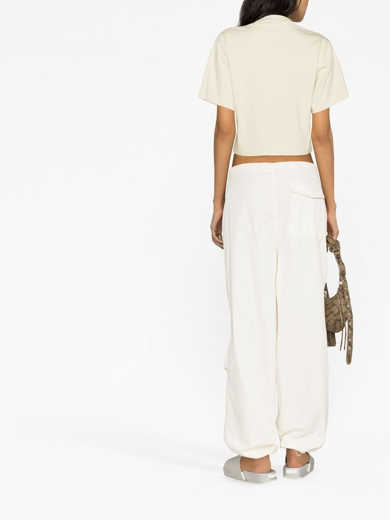 logo-print cropped T-shirt 4