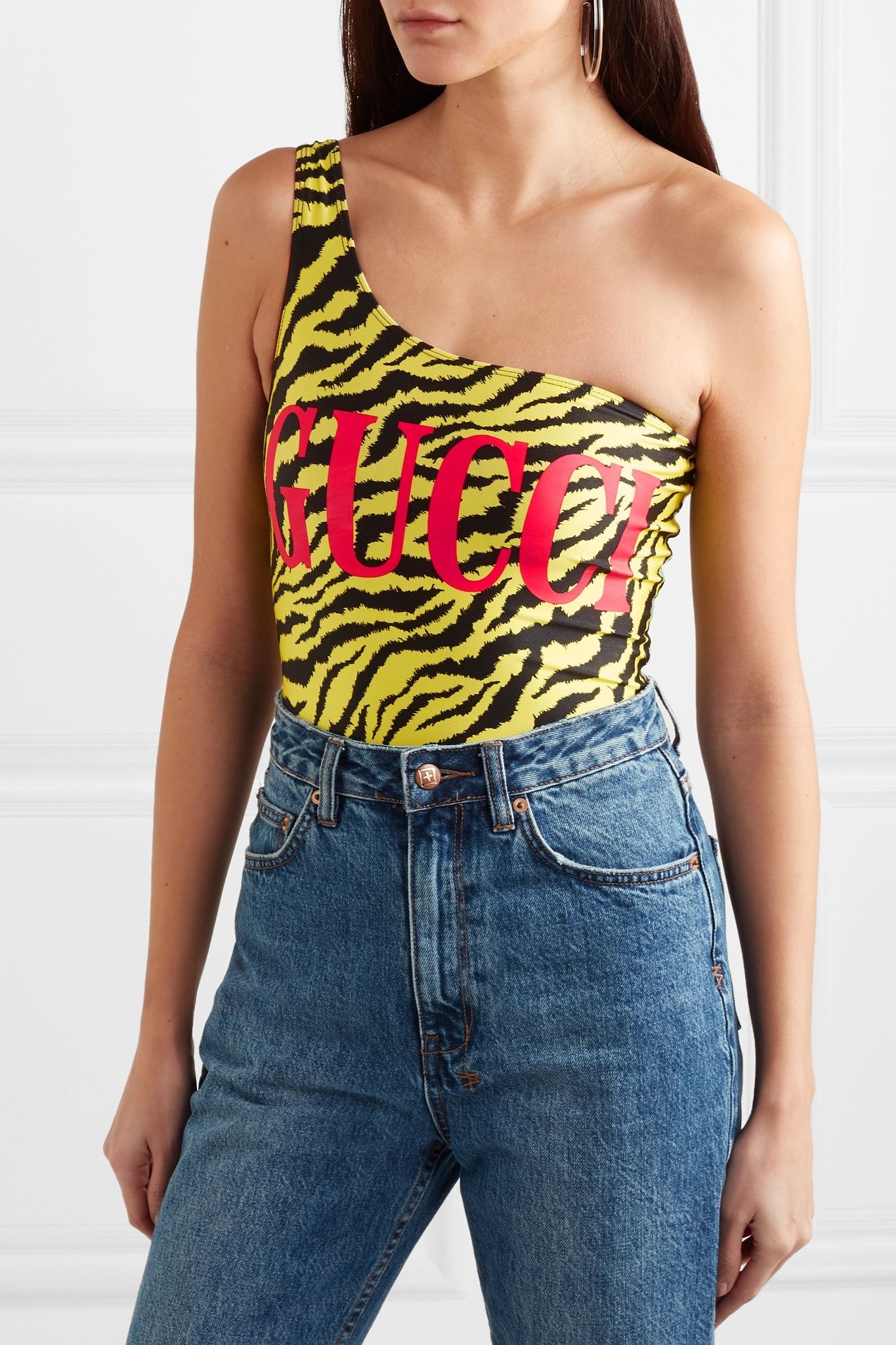 One-shoulder printed bodysuit - 3