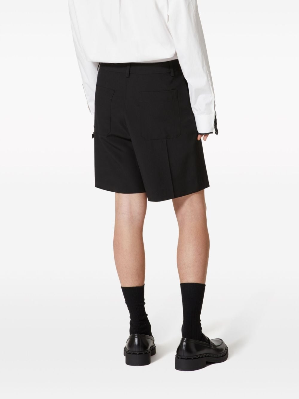 wool bermuda shorts - 4
