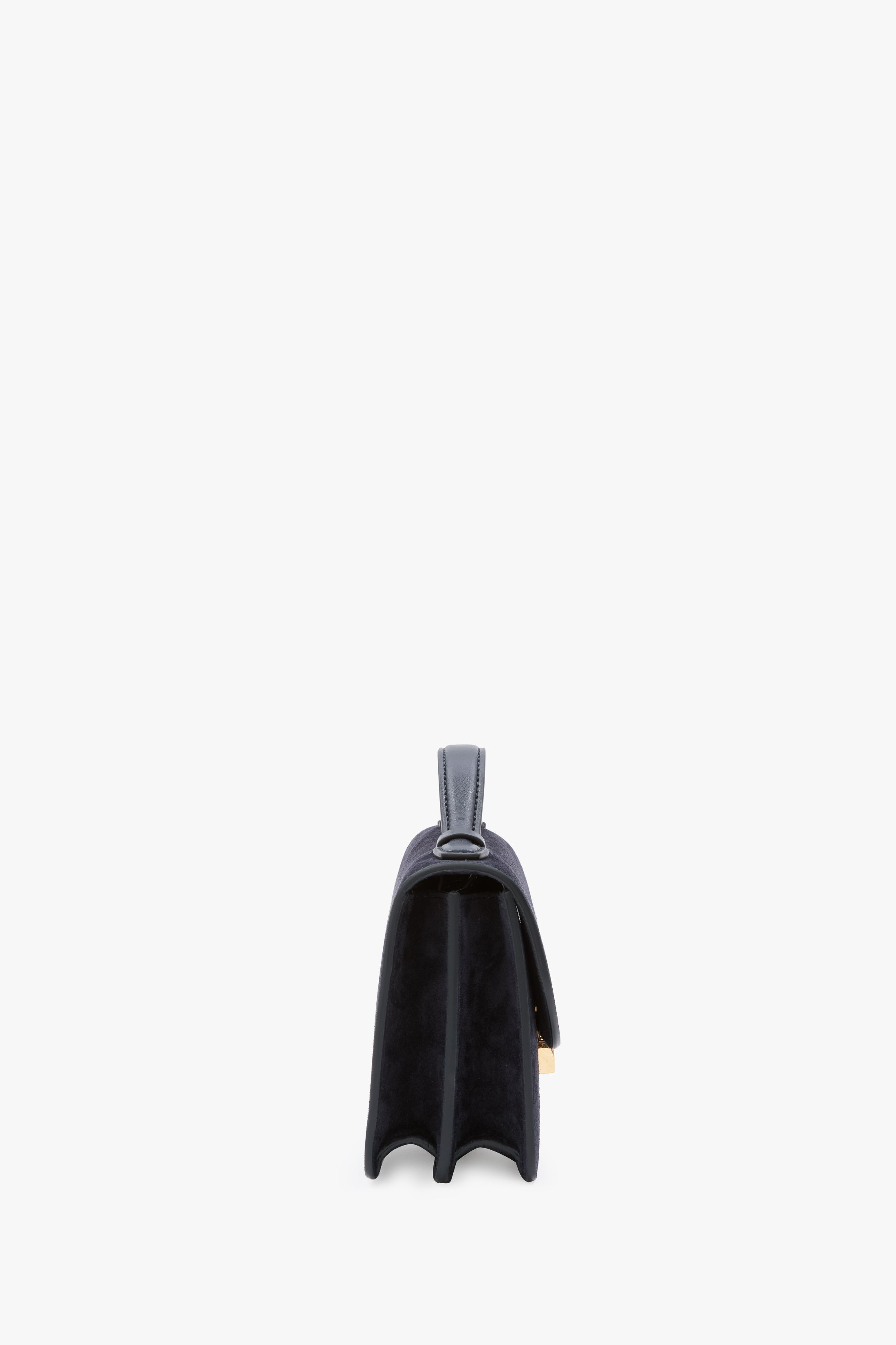 Mini Dorian Bag In Navy Suede - 4