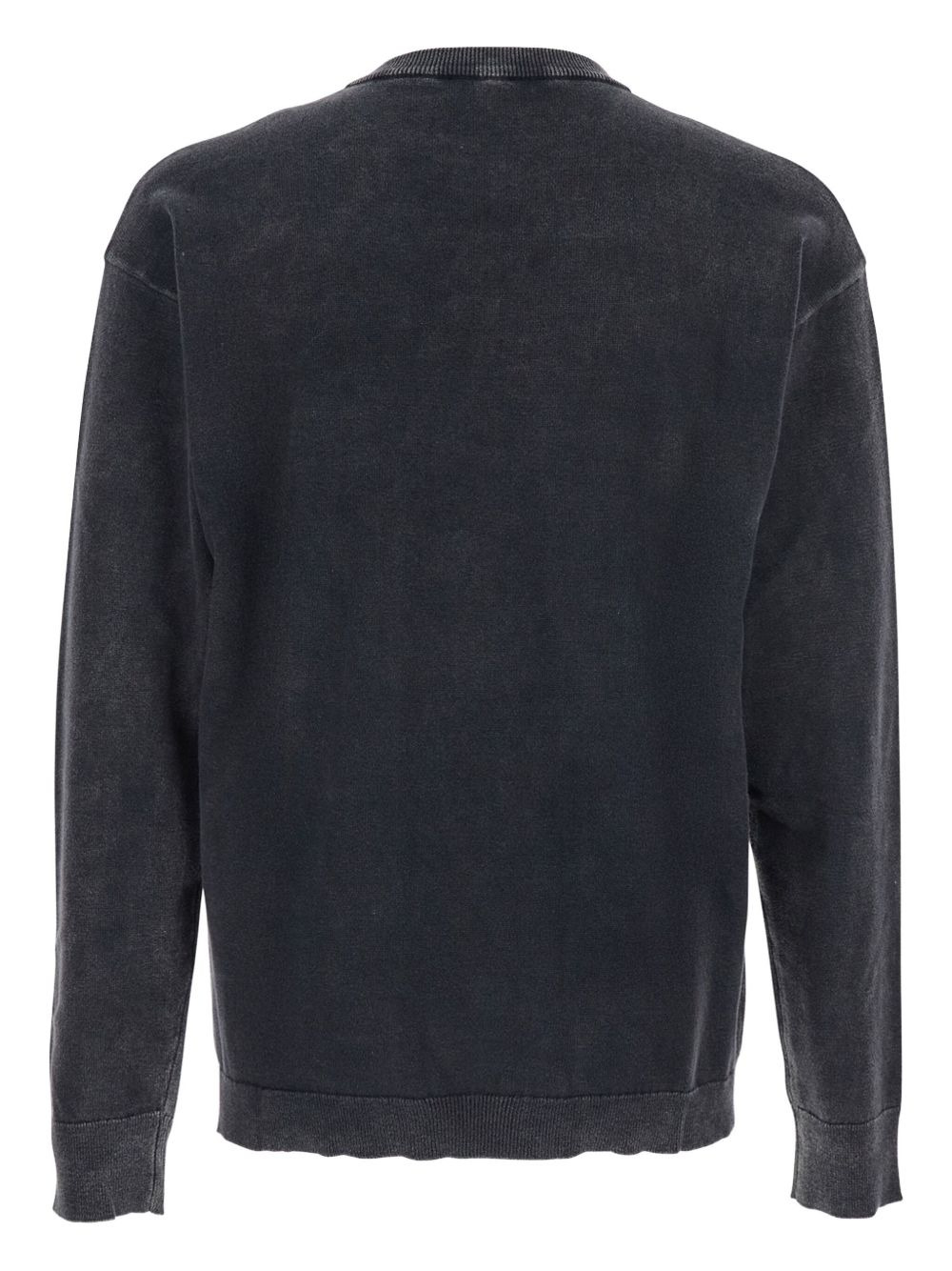 acid-wash crew-neck sweatshirt - 2