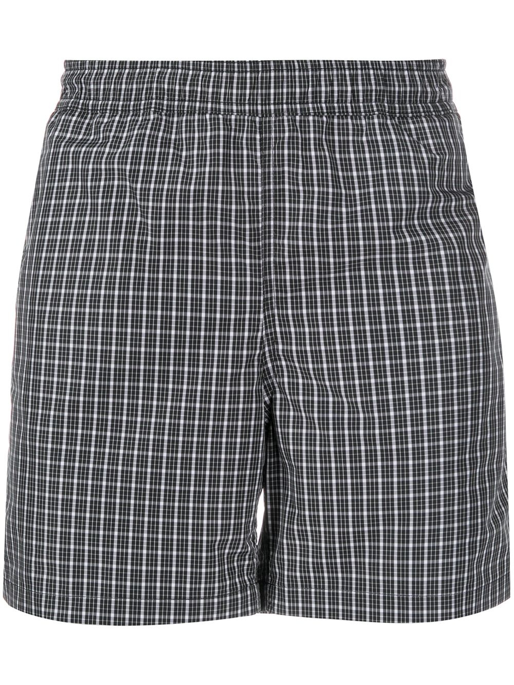 checked swim shorts - 1