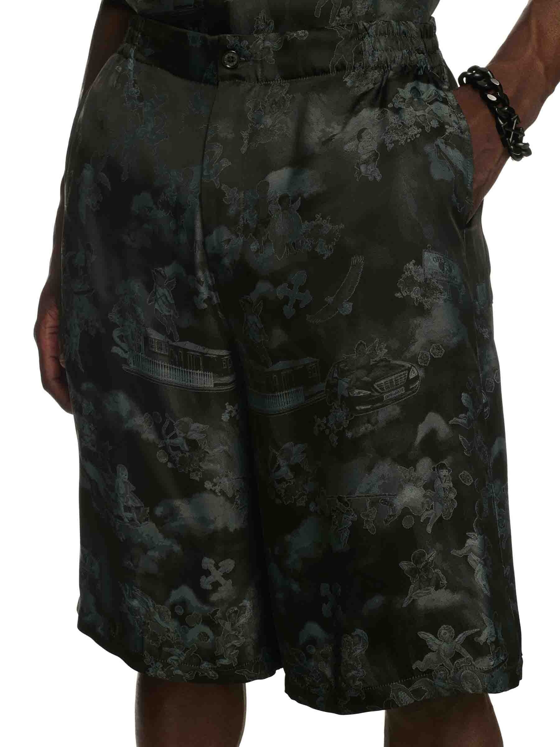 JACQUARD BOWLING BERMUDA SHORTS - 5