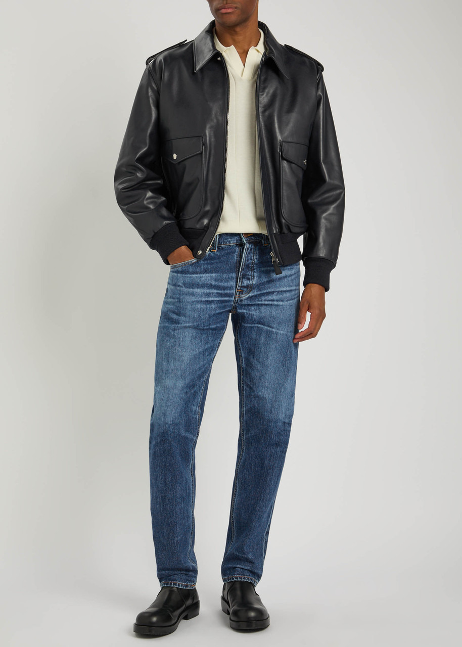 Nudie Jeans Solid Ollie Slim Straight-leg Jeans - 4